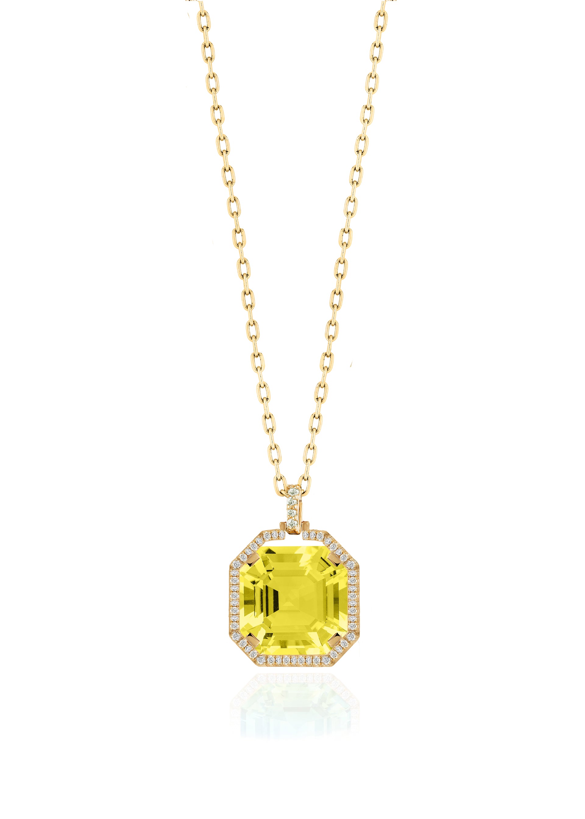 Yellow gold-Lemon Quartz