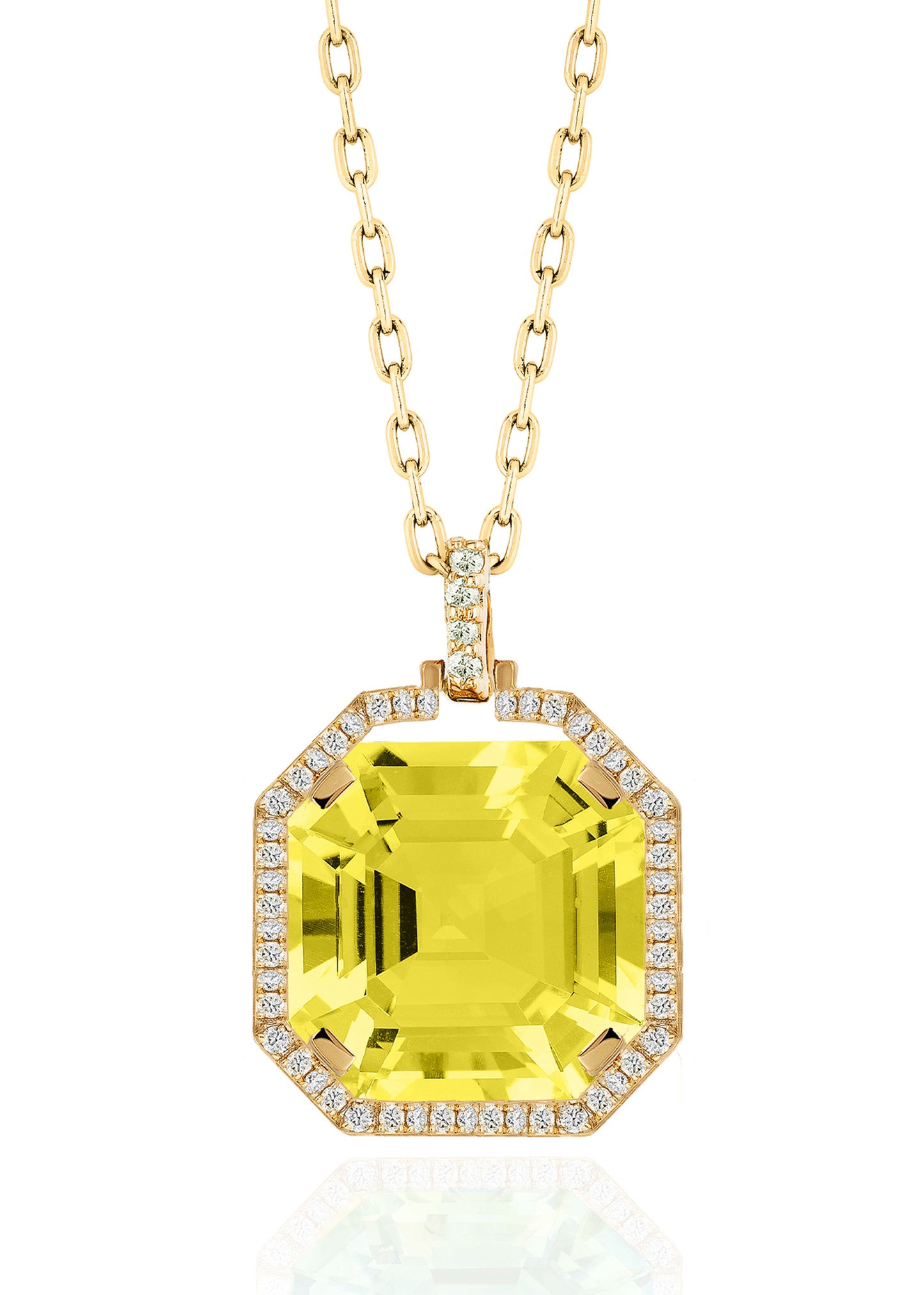 Yellow gold-Lemon Quartz