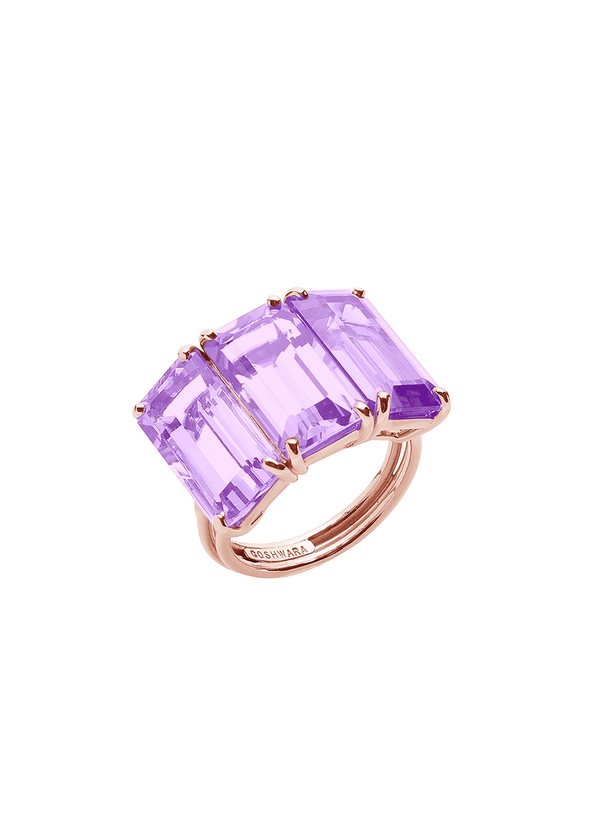 Rose gold-Lavender Amethyst
