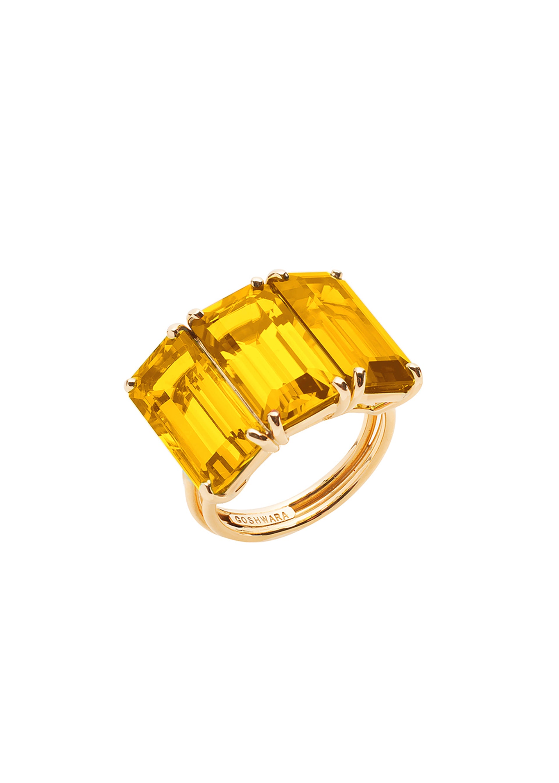 Yellow gold-Citrine