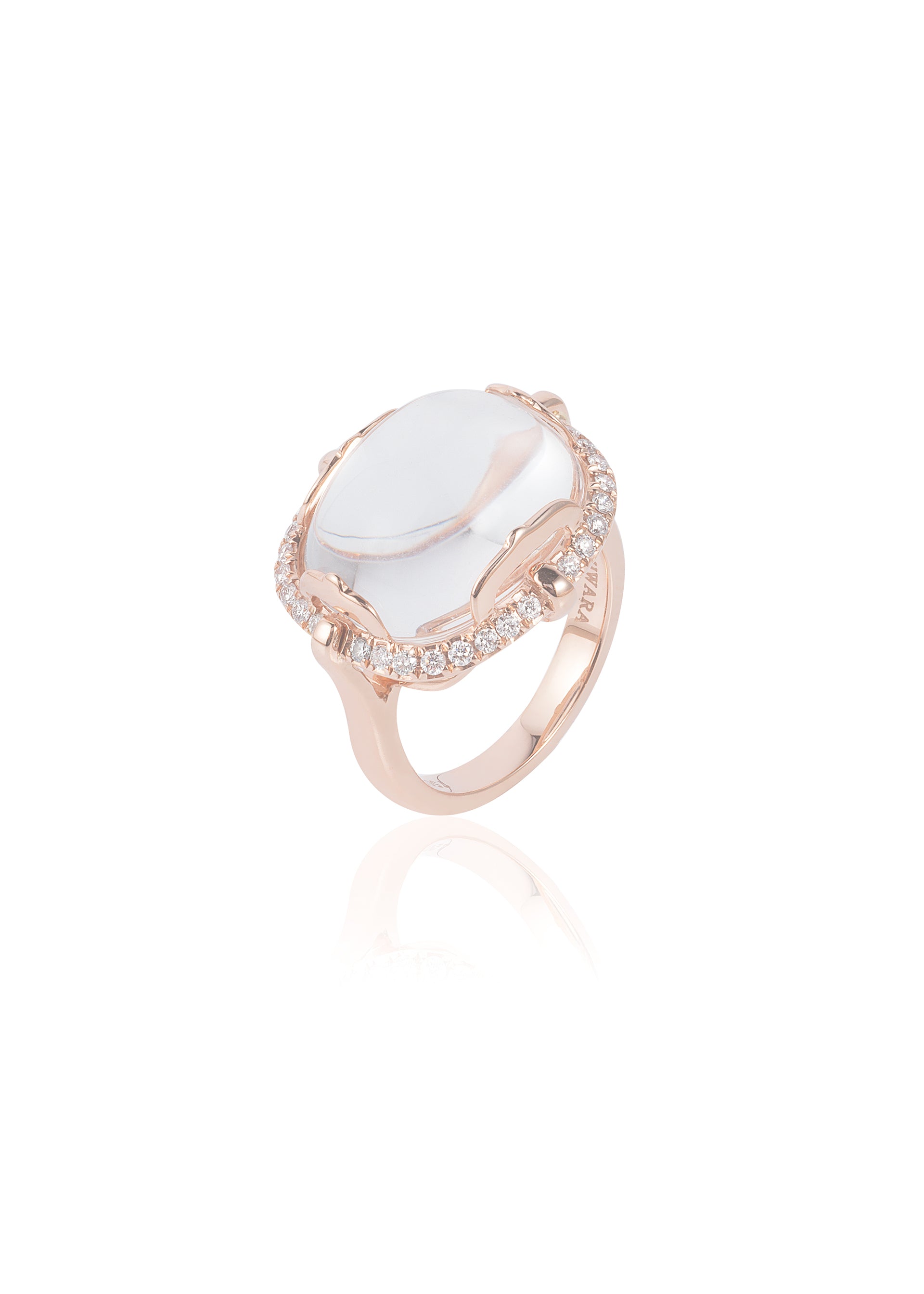 Rose gold-Rock Crystal
