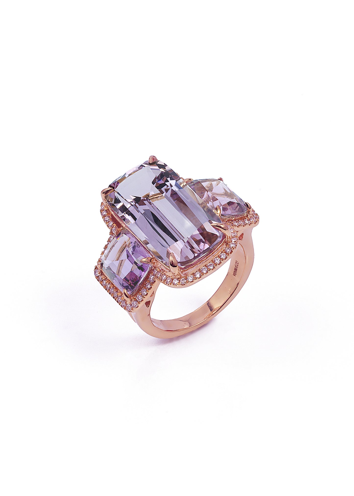 Rose gold-Lavender Amethyst