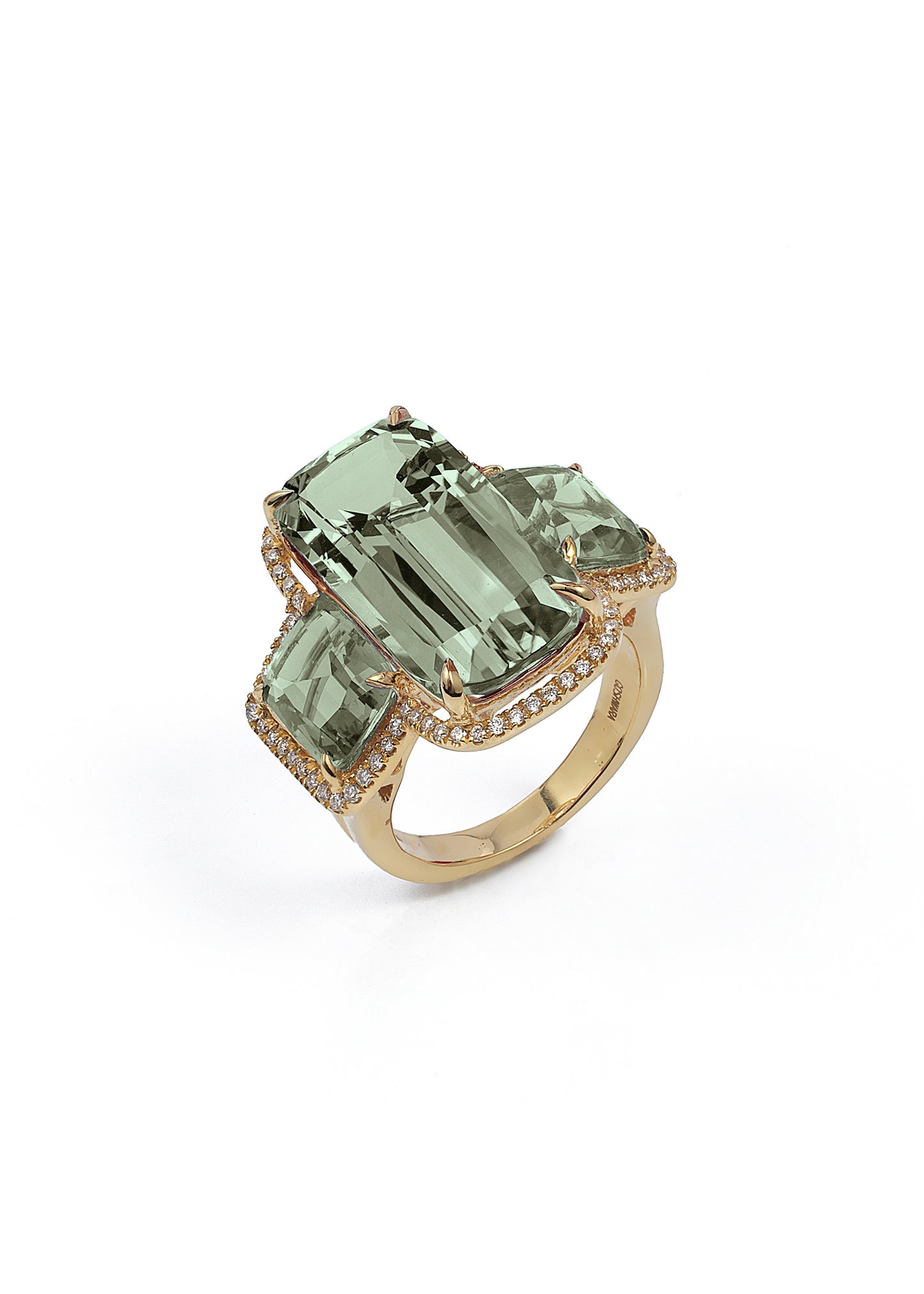 Yellow gold-Prasiolite