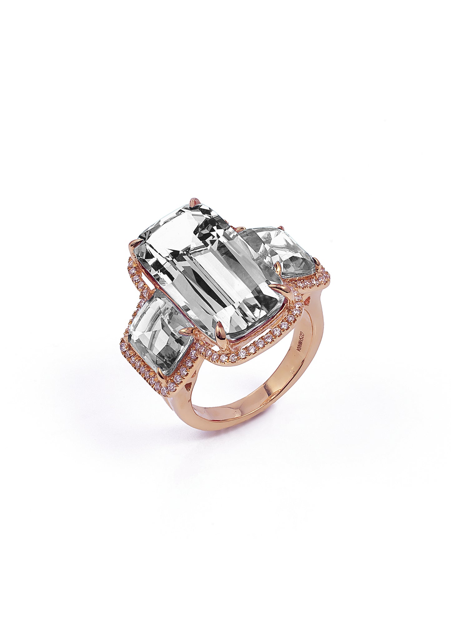 Rose gold-Rock Crystal