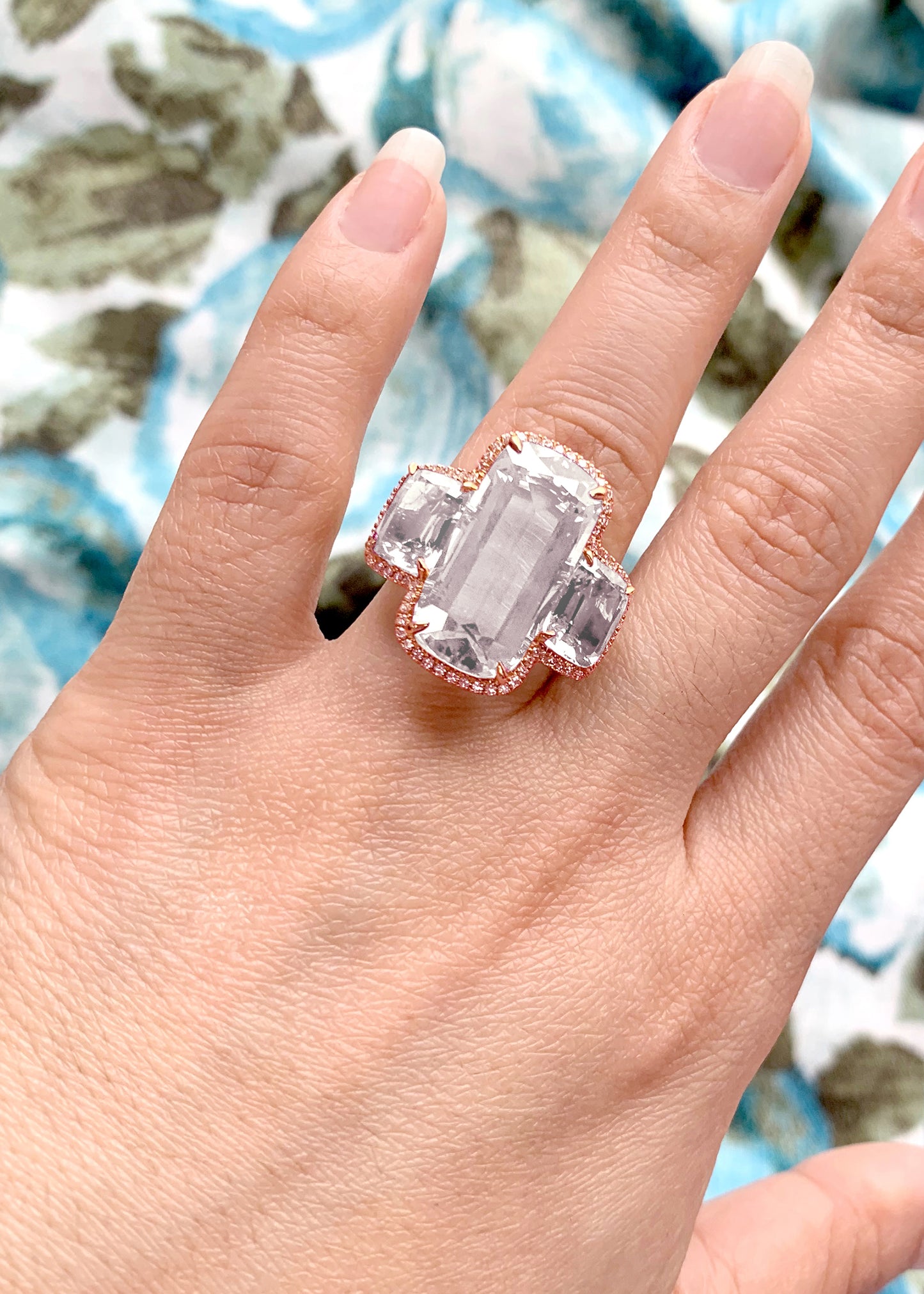 Rose gold-Rock Crystal
