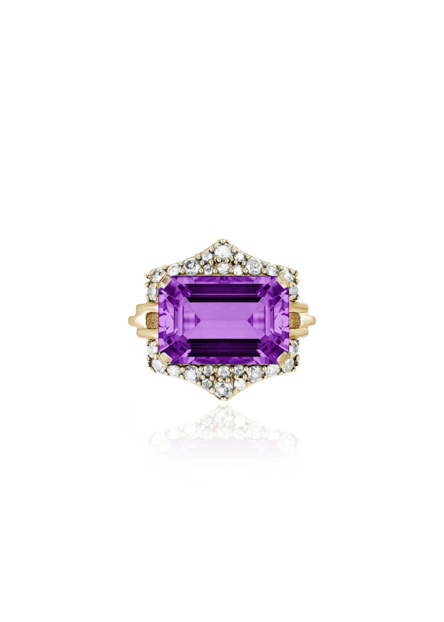 Amethyst with Diamond