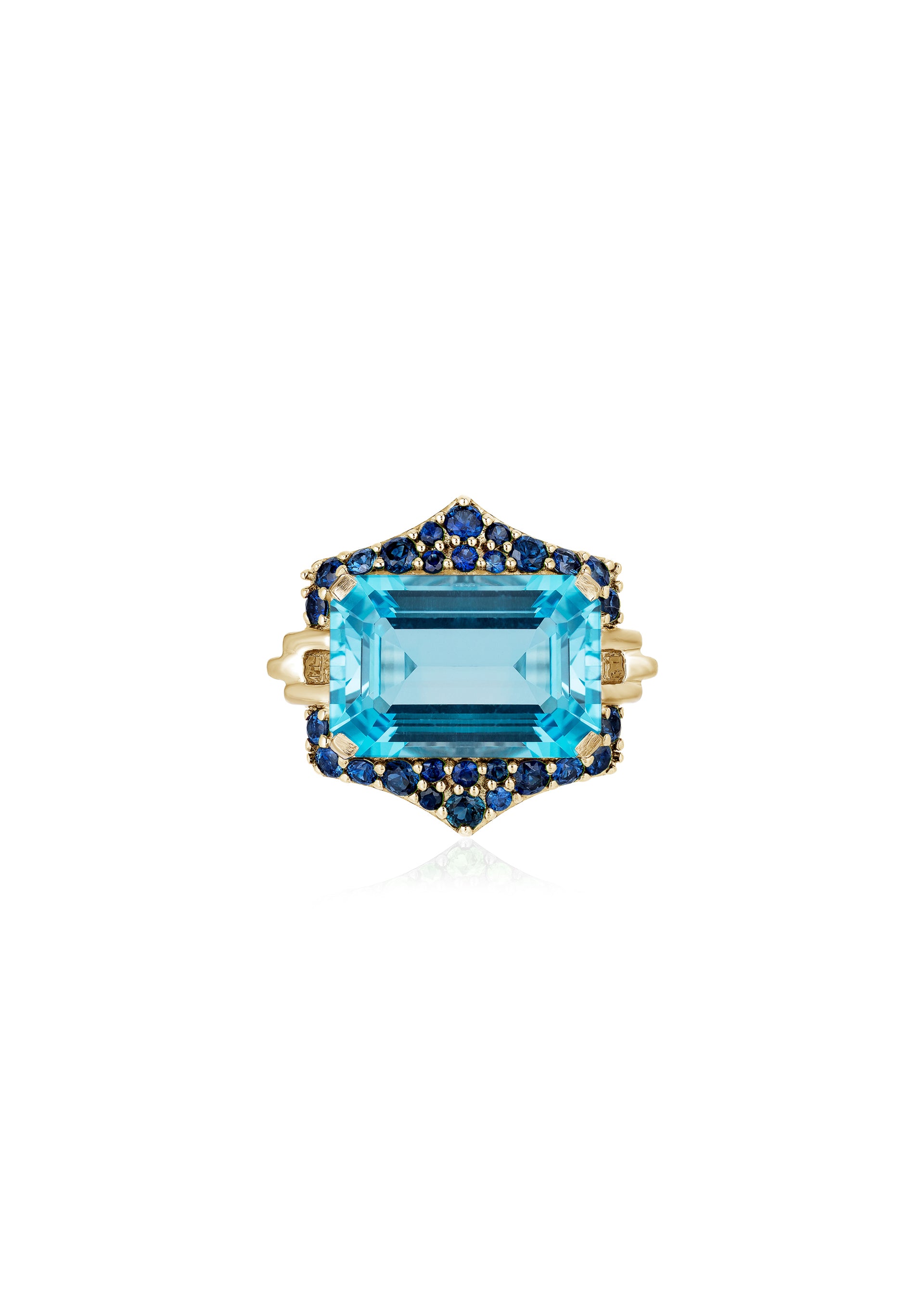 Blue Topaz with Sapphire