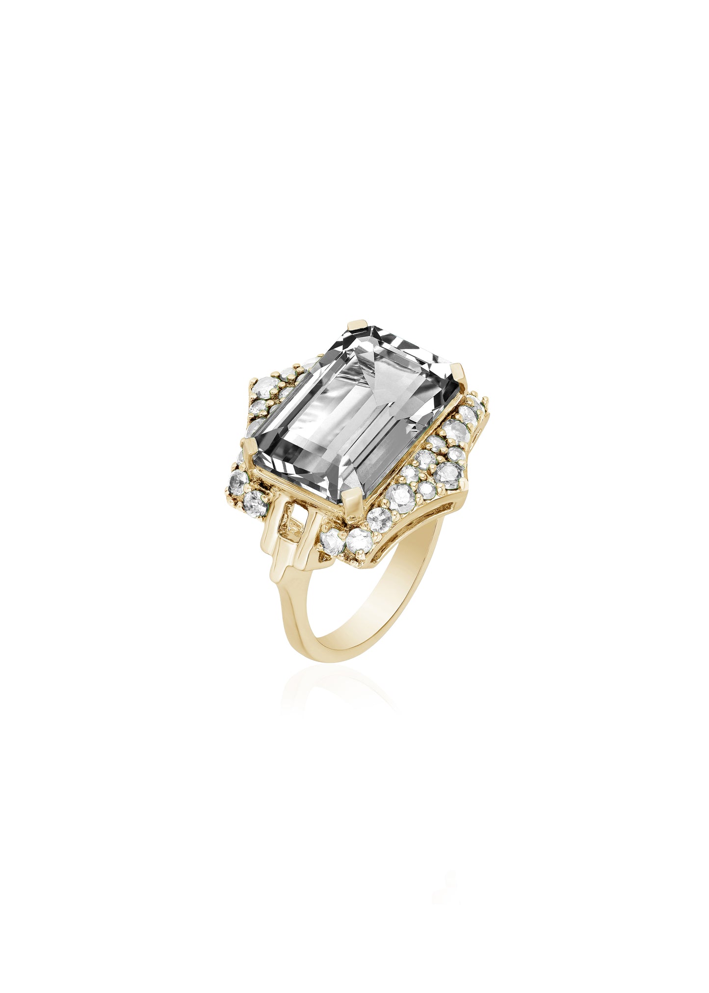 Rock Crystal with Diamond