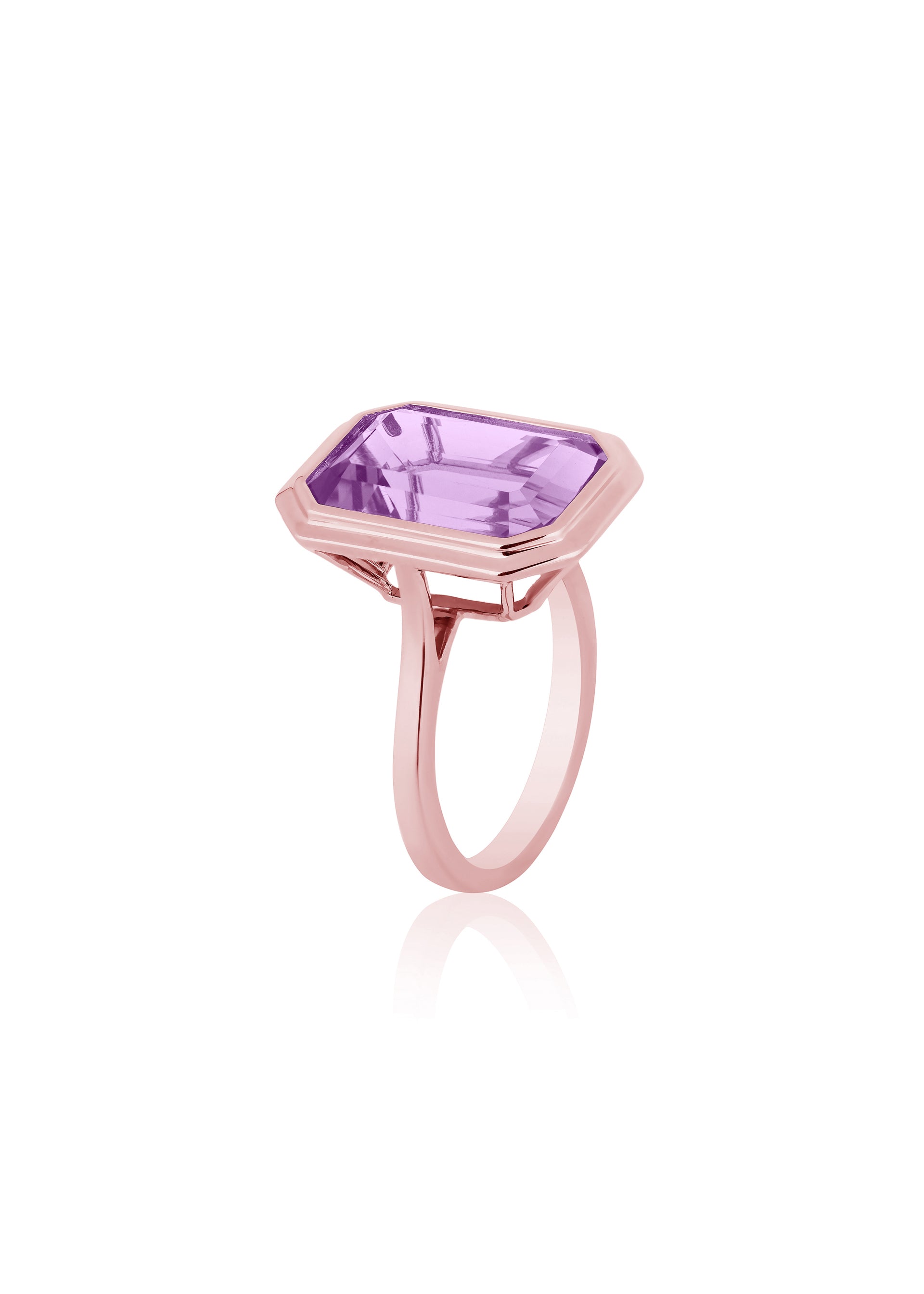 Rose gold-Lavender Amethyst