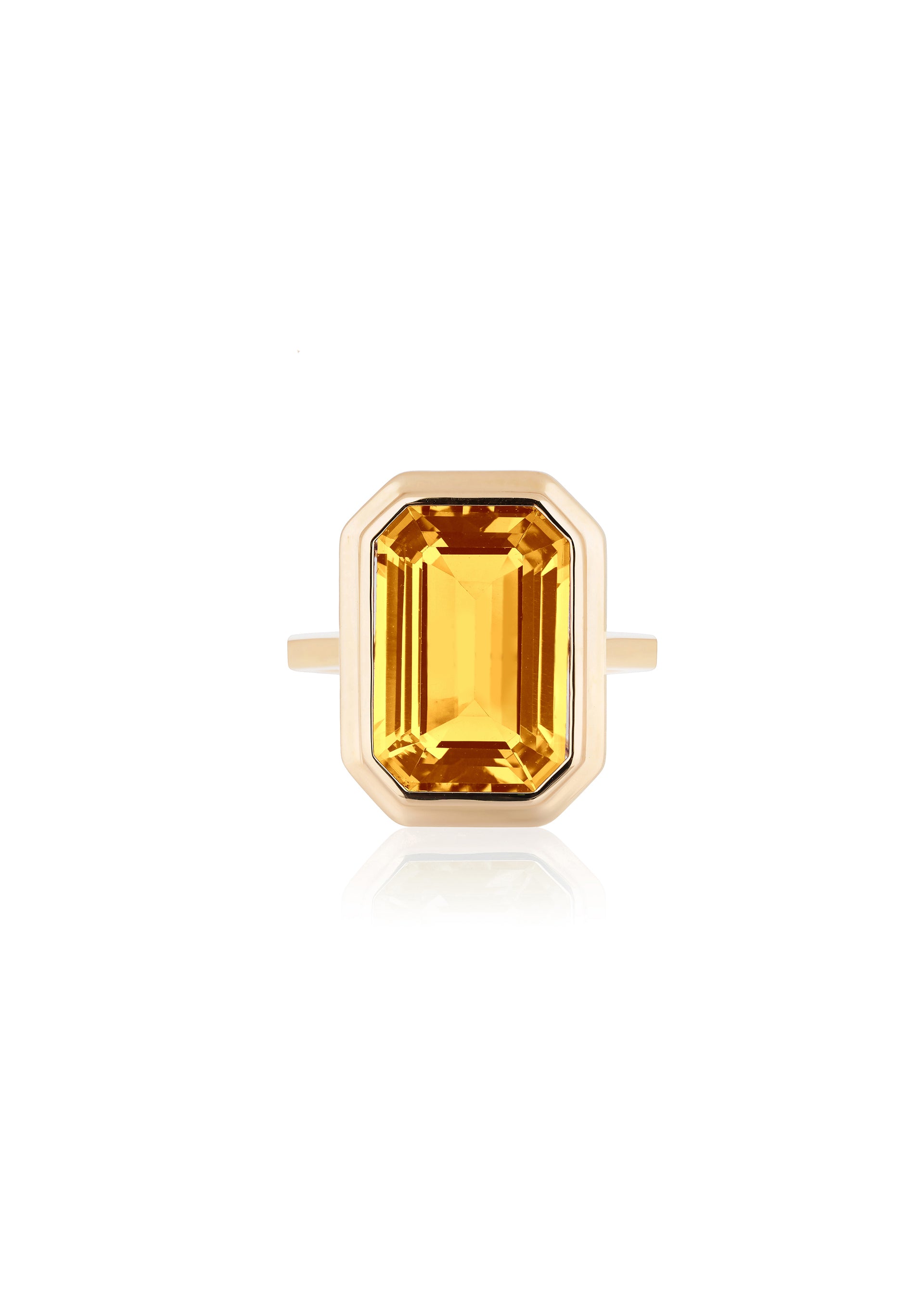 Yellow gold-Citrine