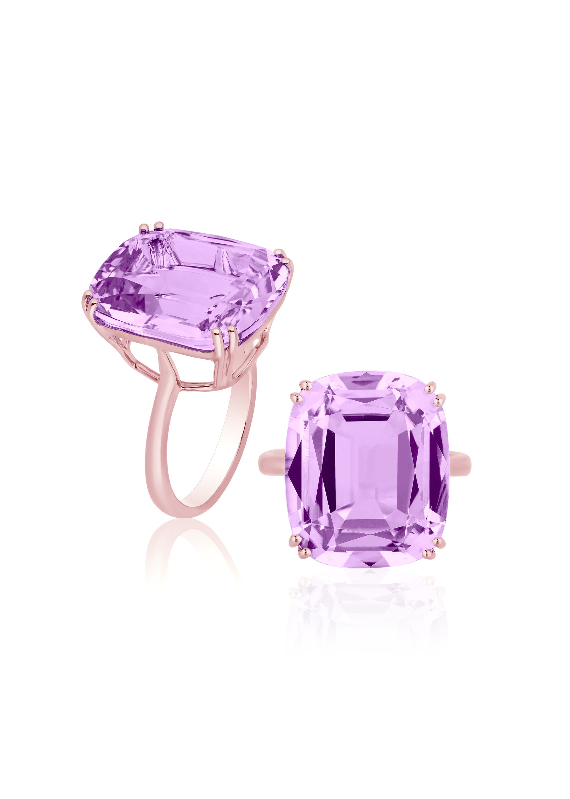 Rose gold-Lavender Amethyst