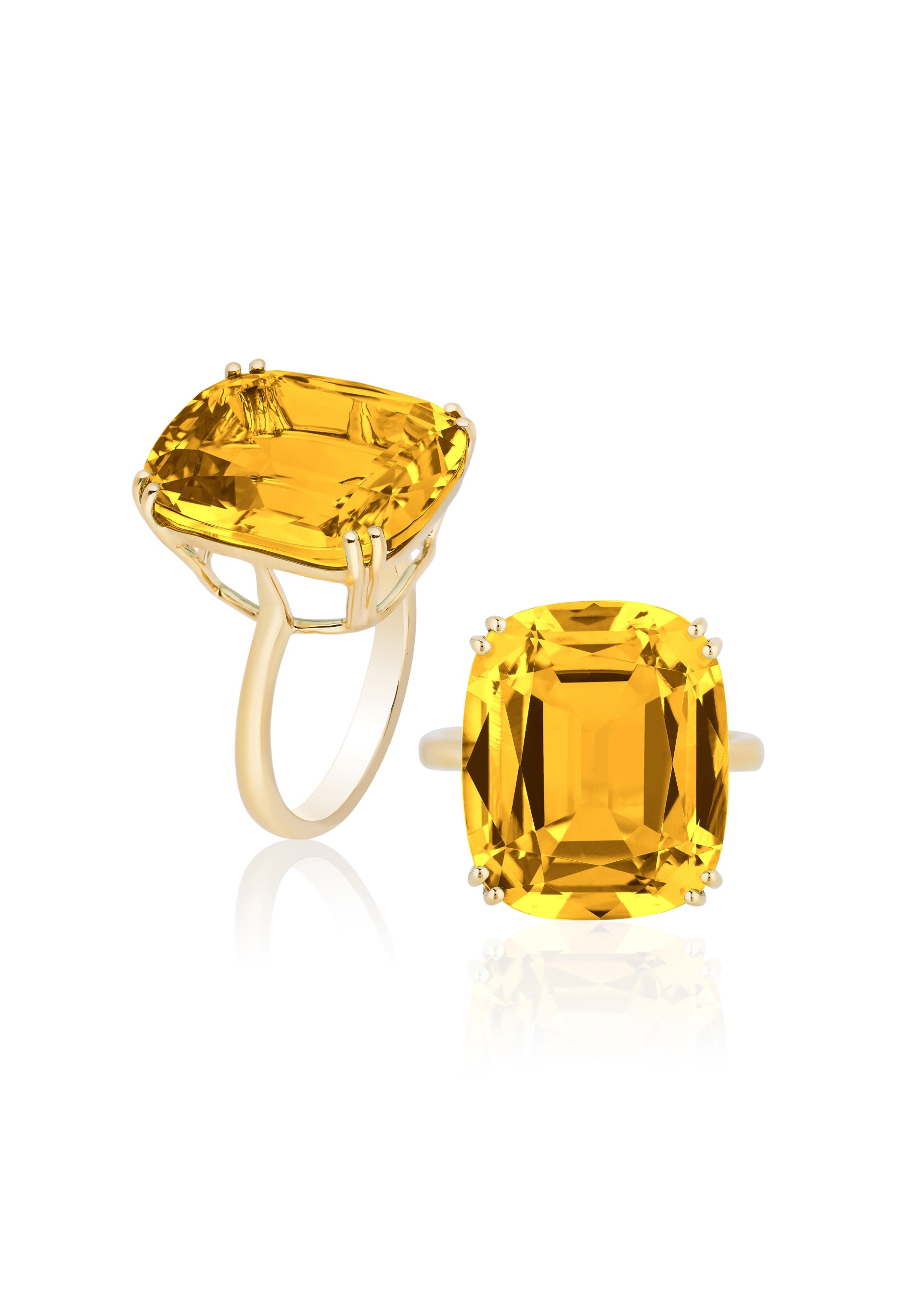 Yellow gold-Citrine