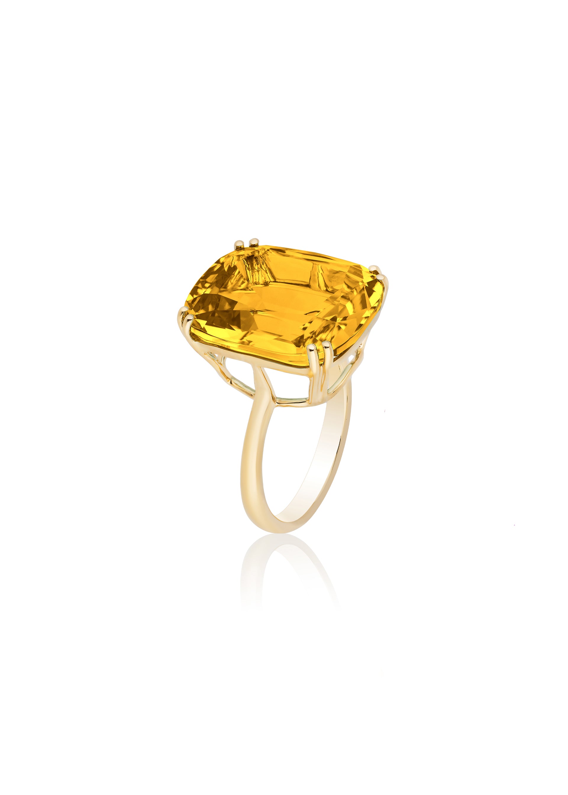Yellow gold-Citrine