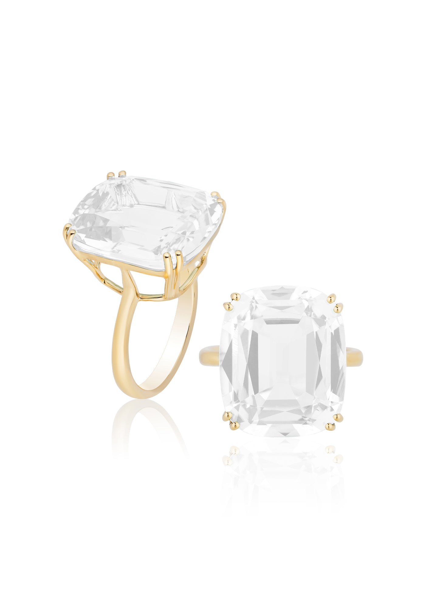 Yellow gold-Moon Quartz