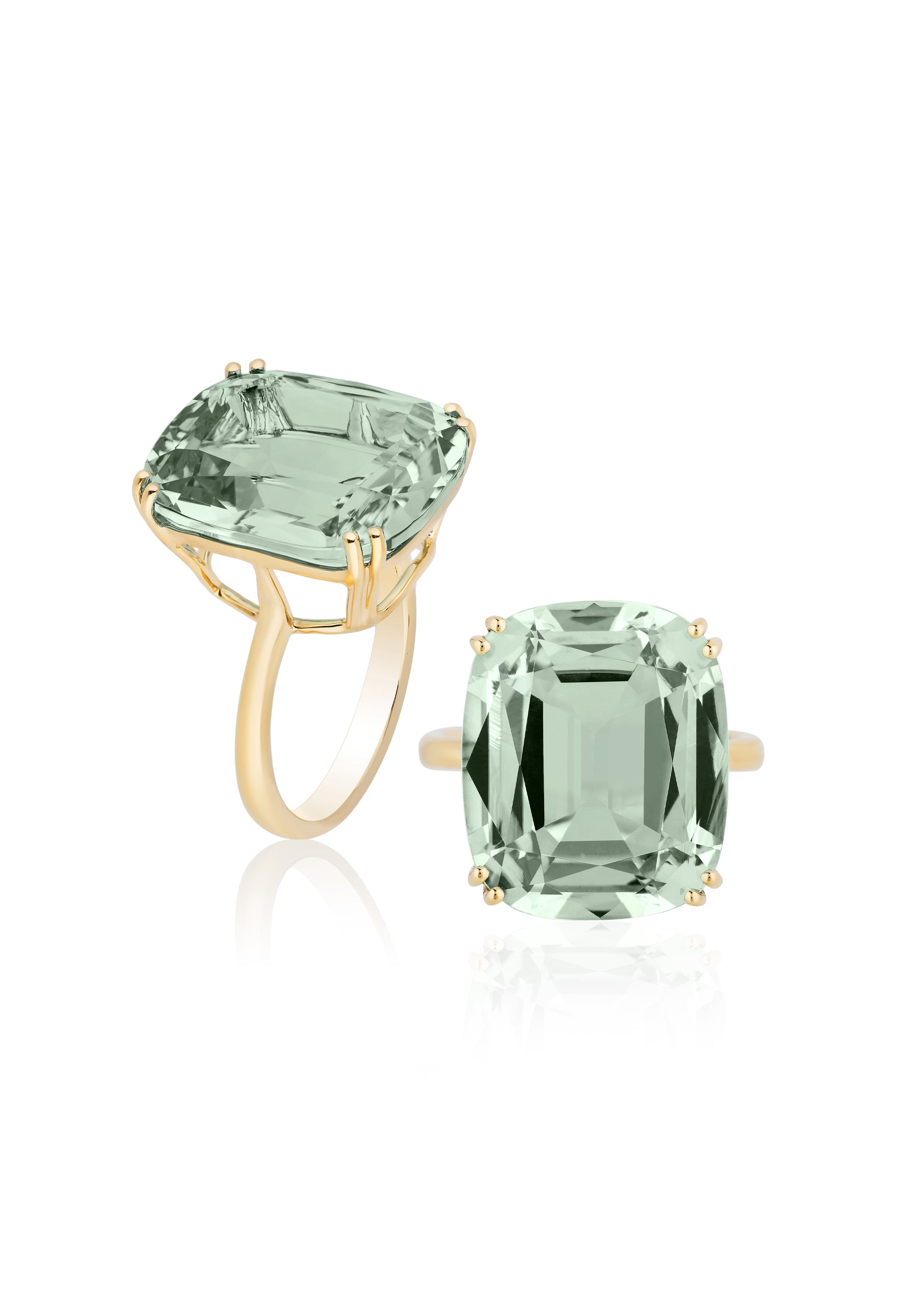 Yellow gold-Prasiolite