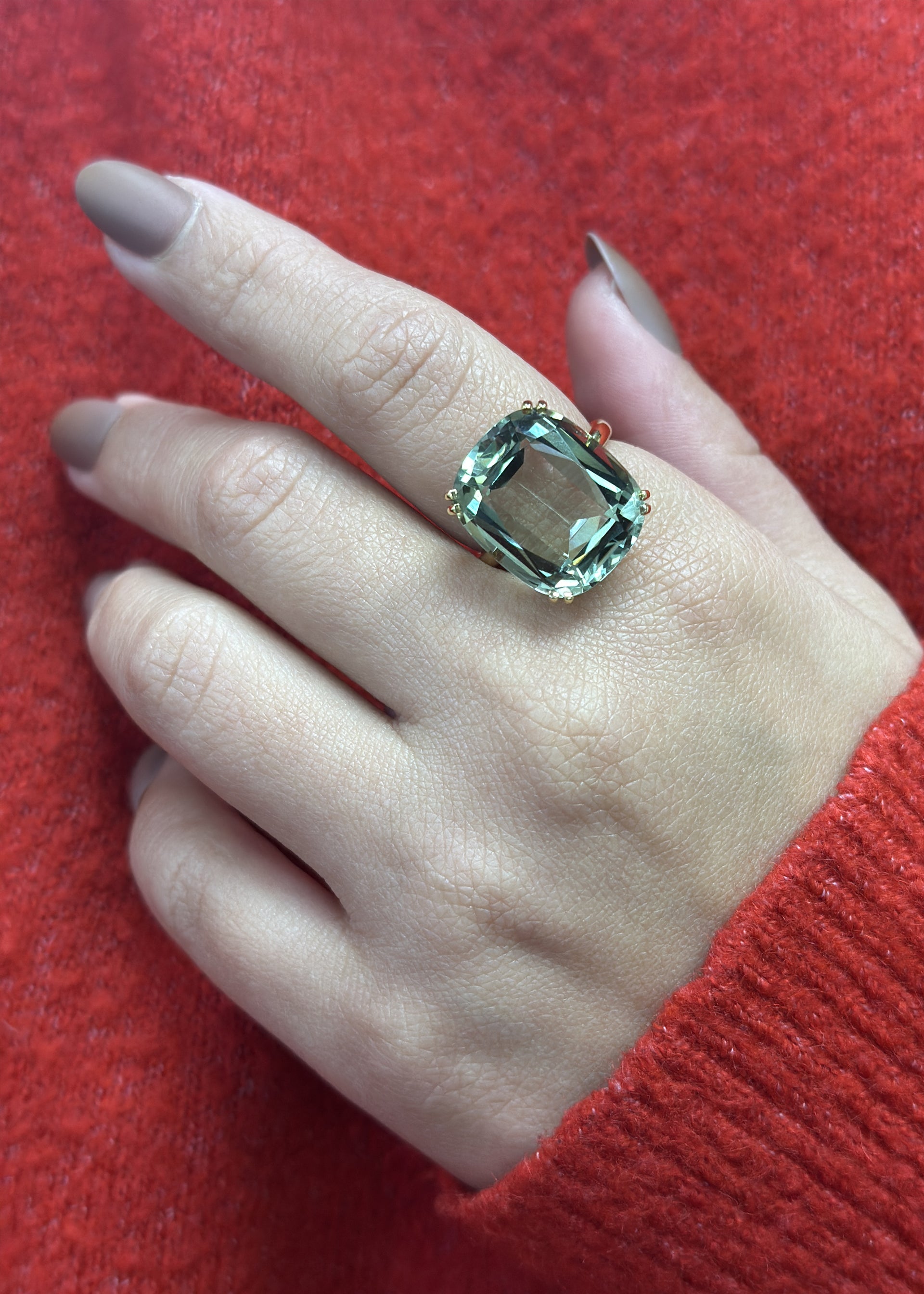 Yellow gold-Prasiolite