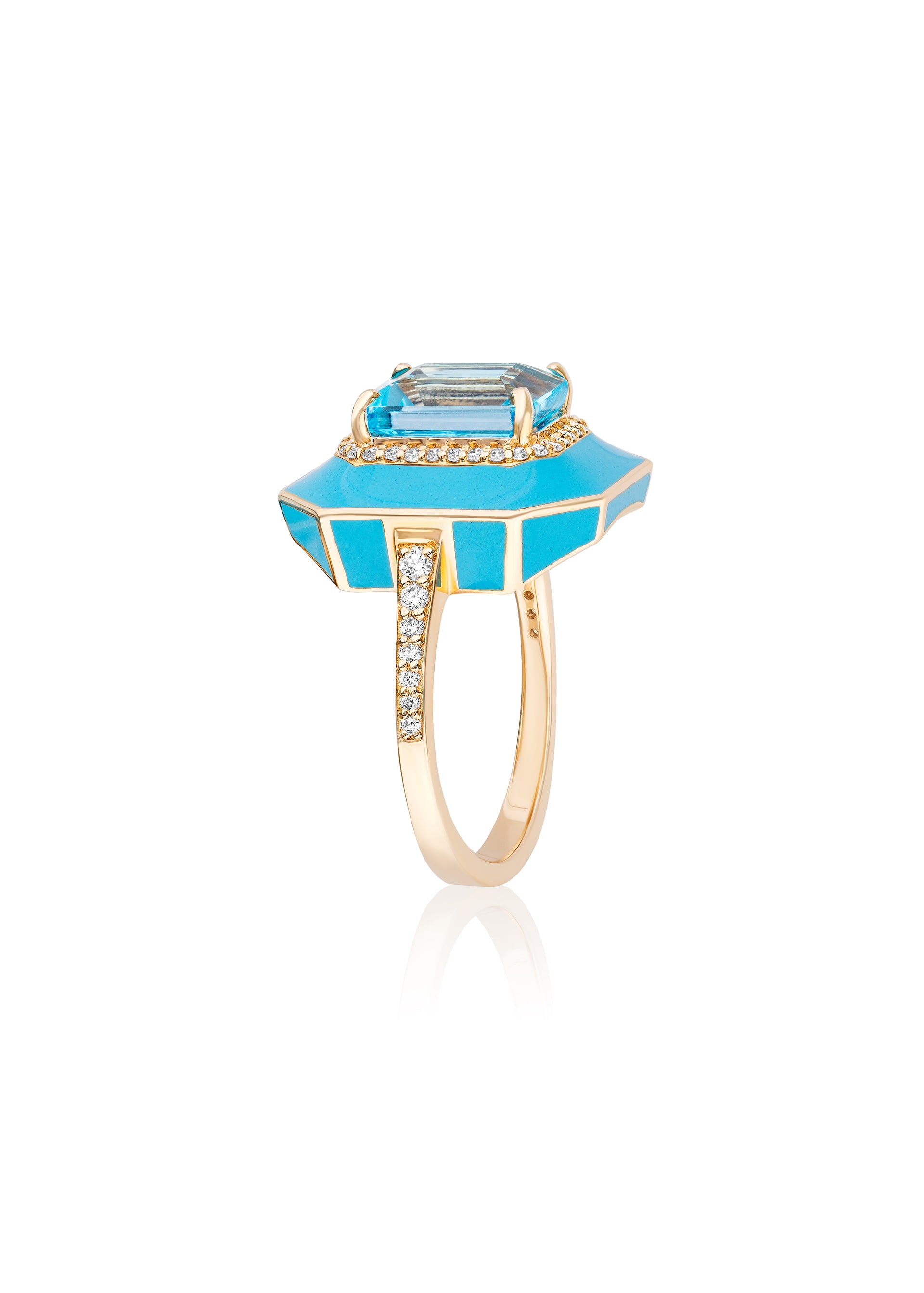 Blue Topaz with Turquoise