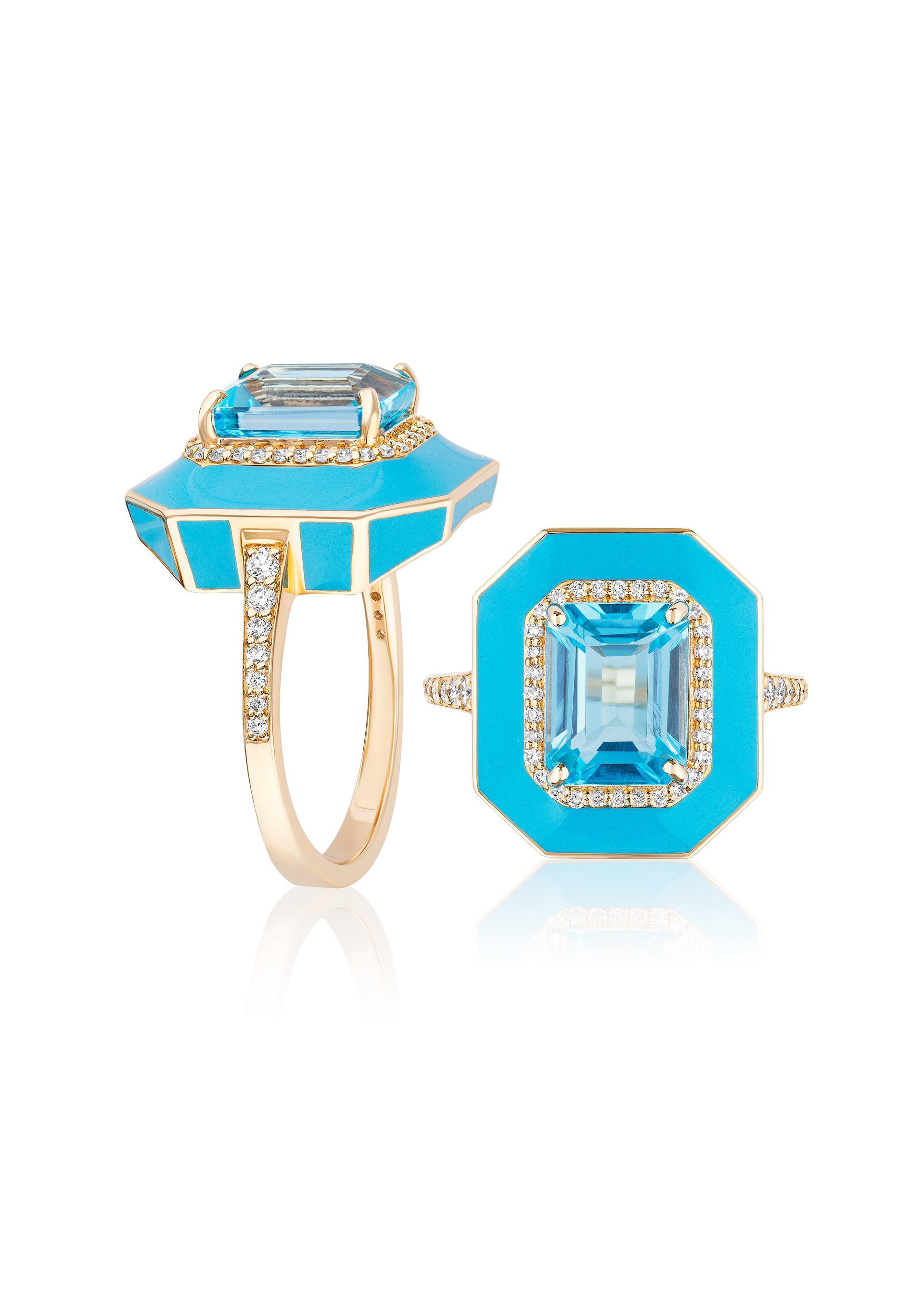 Blue Topaz with Turquoise