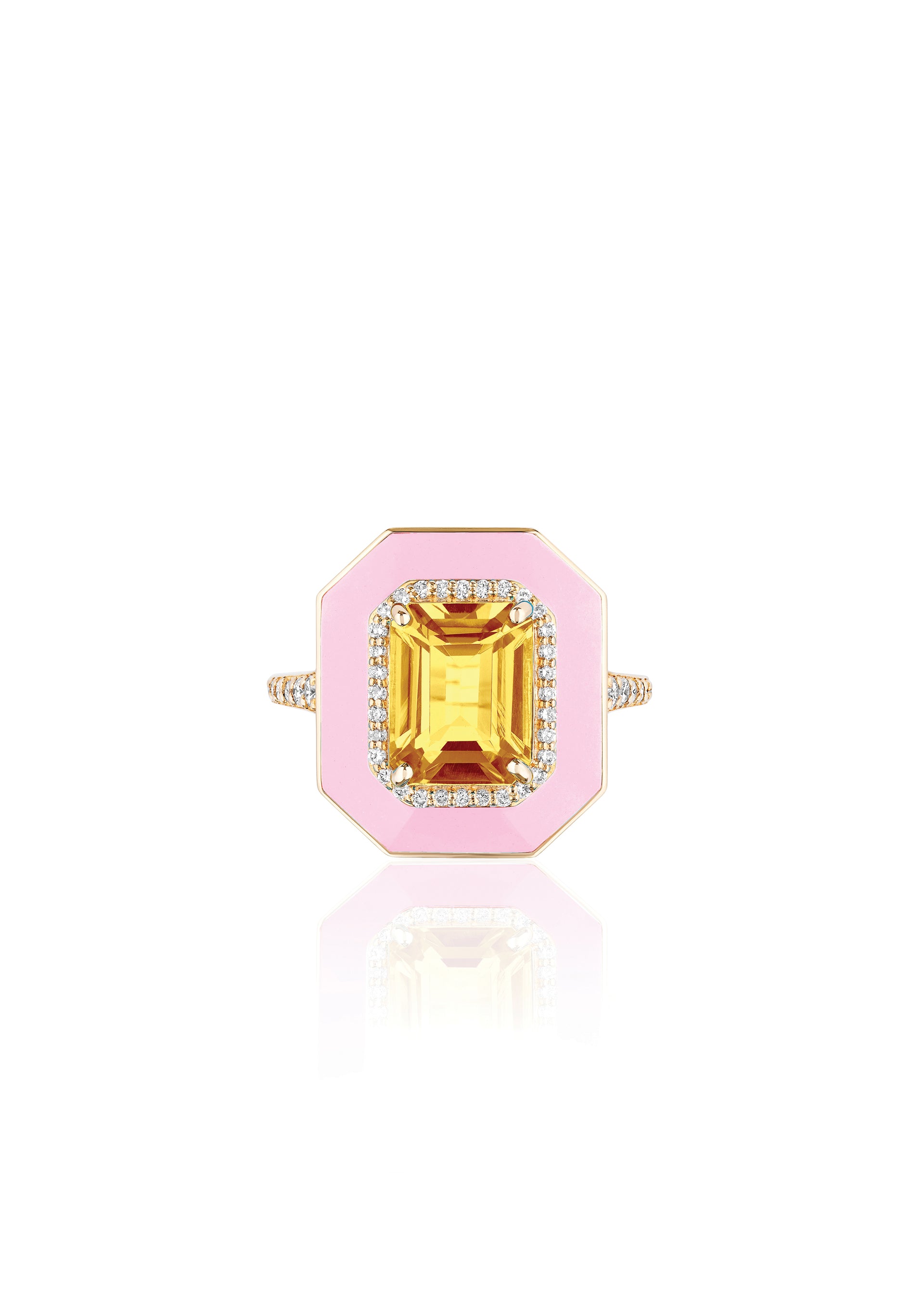 Citrine with Pink