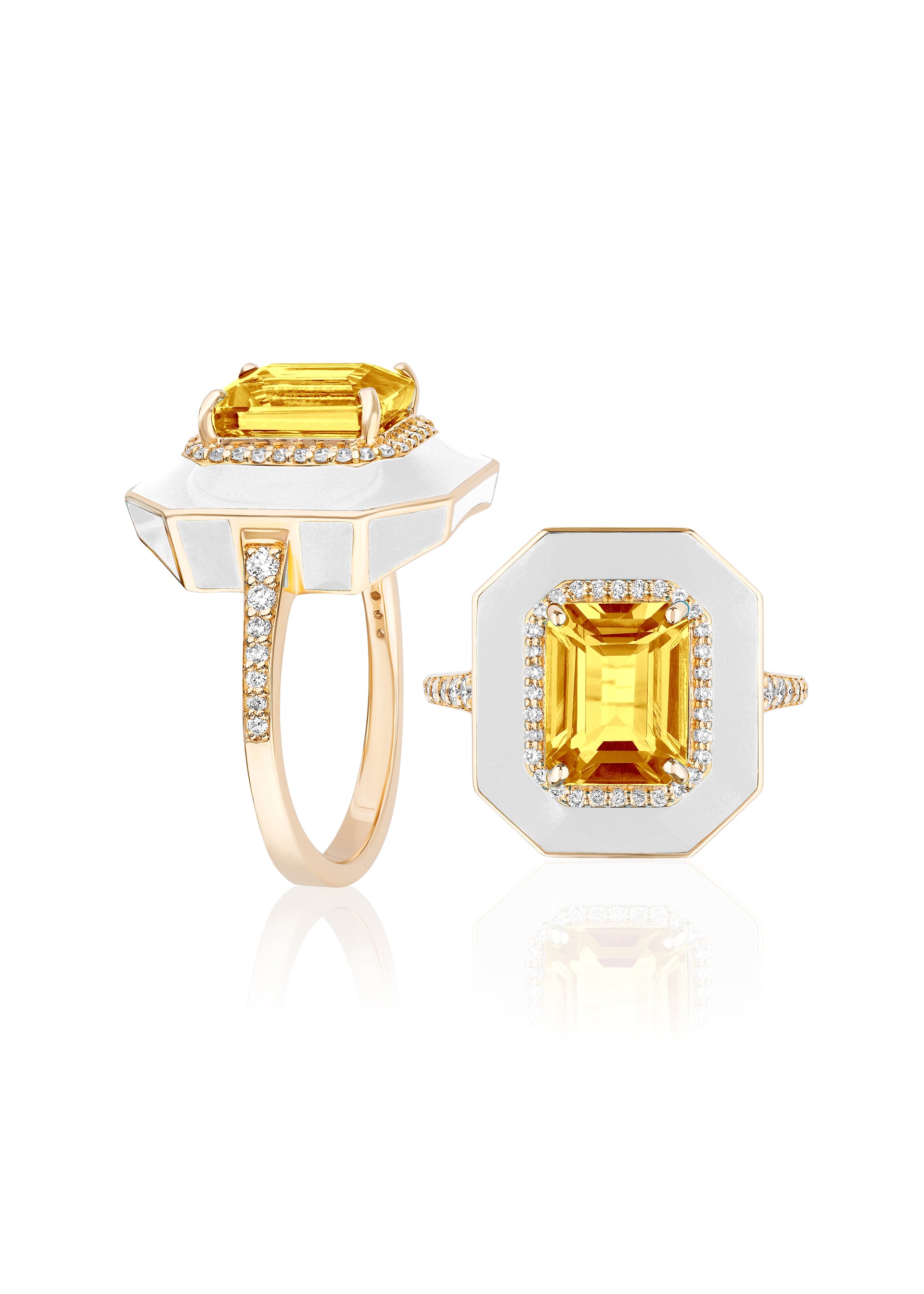 Citrine with White