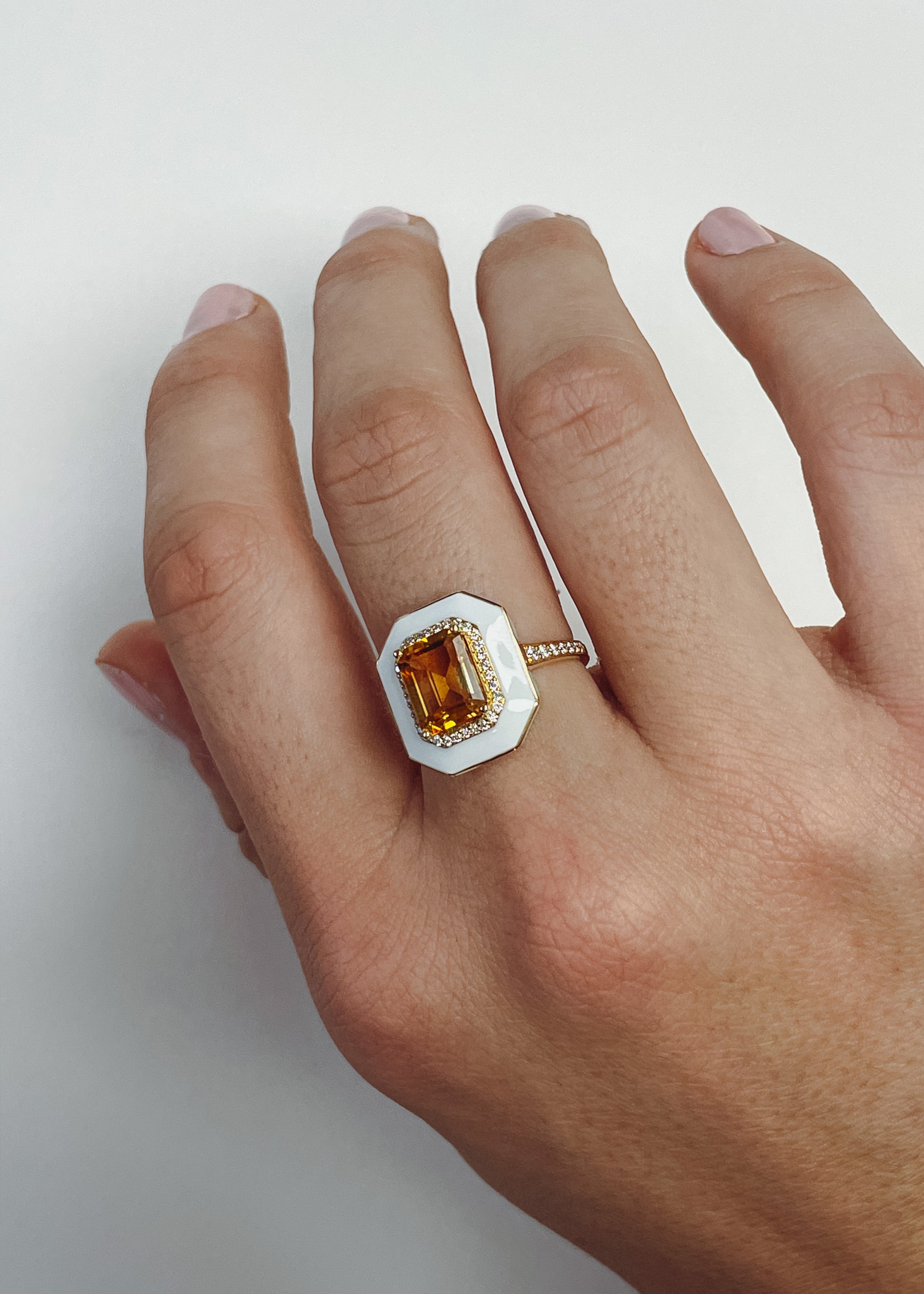 Citrine with White