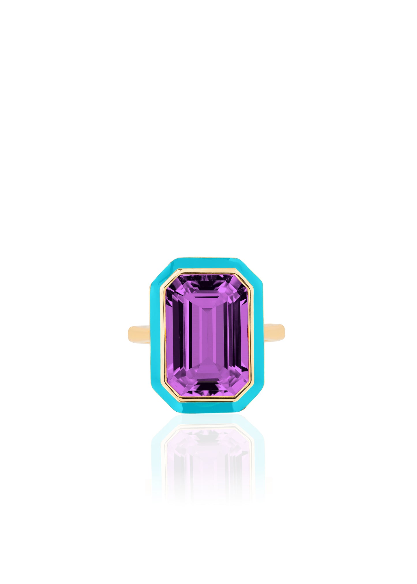 Amethyst with Turquoise
