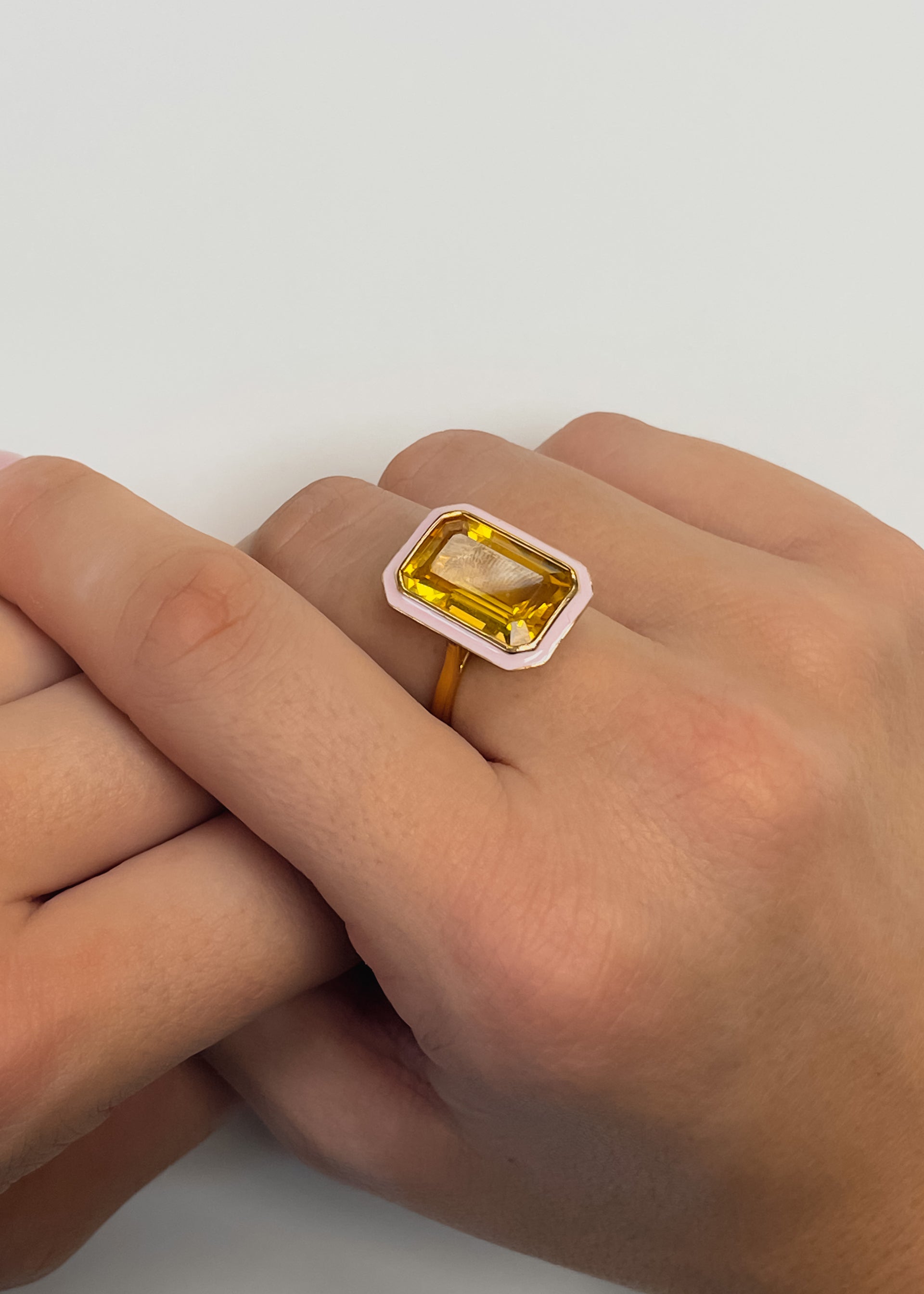Citrine with Pink