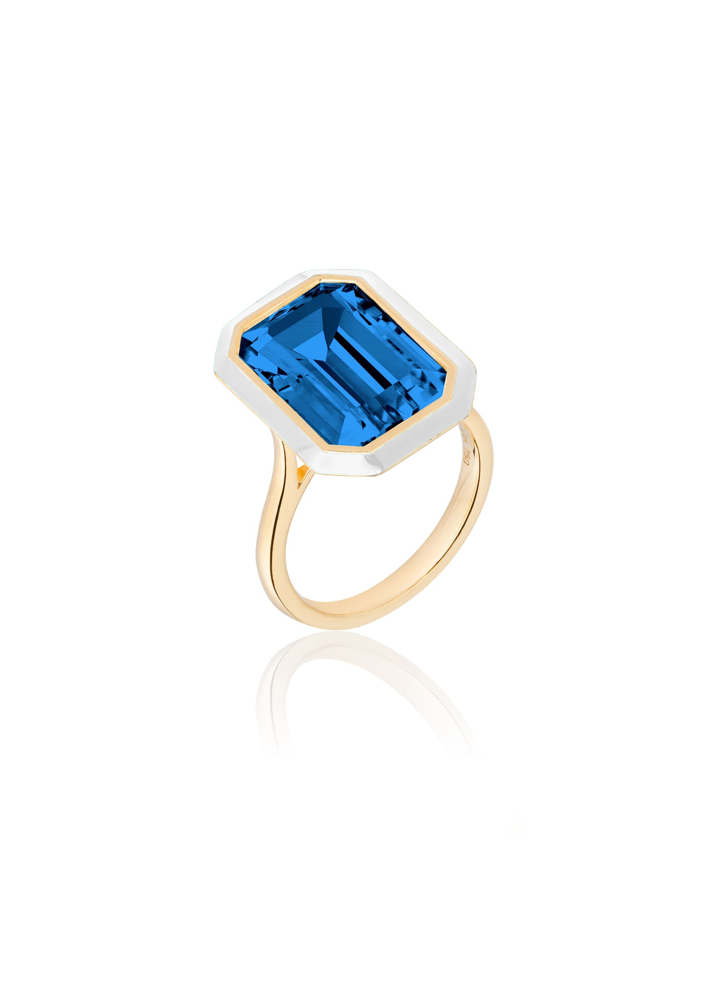 London Blue Topaz with White