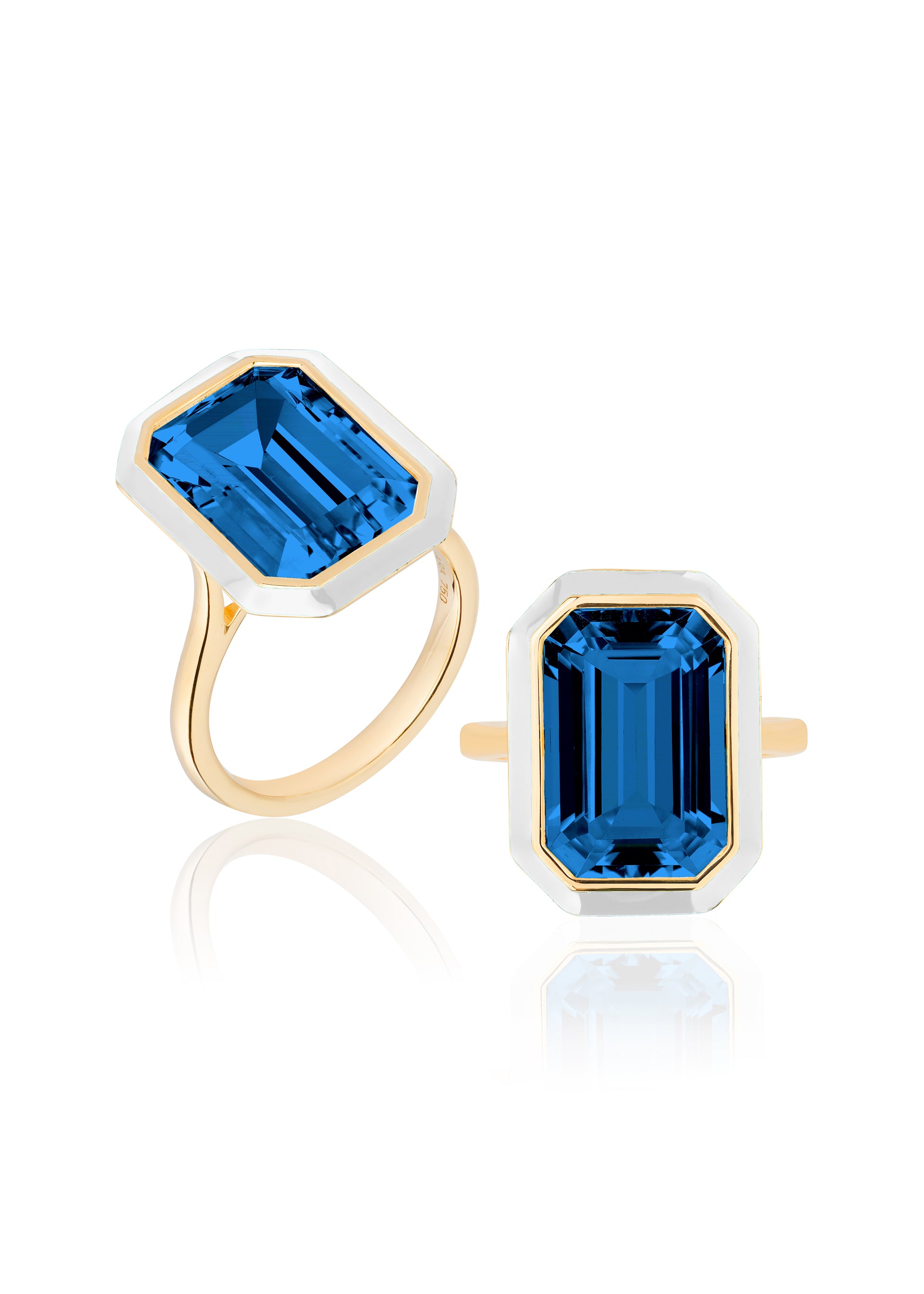 London Blue Topaz with White