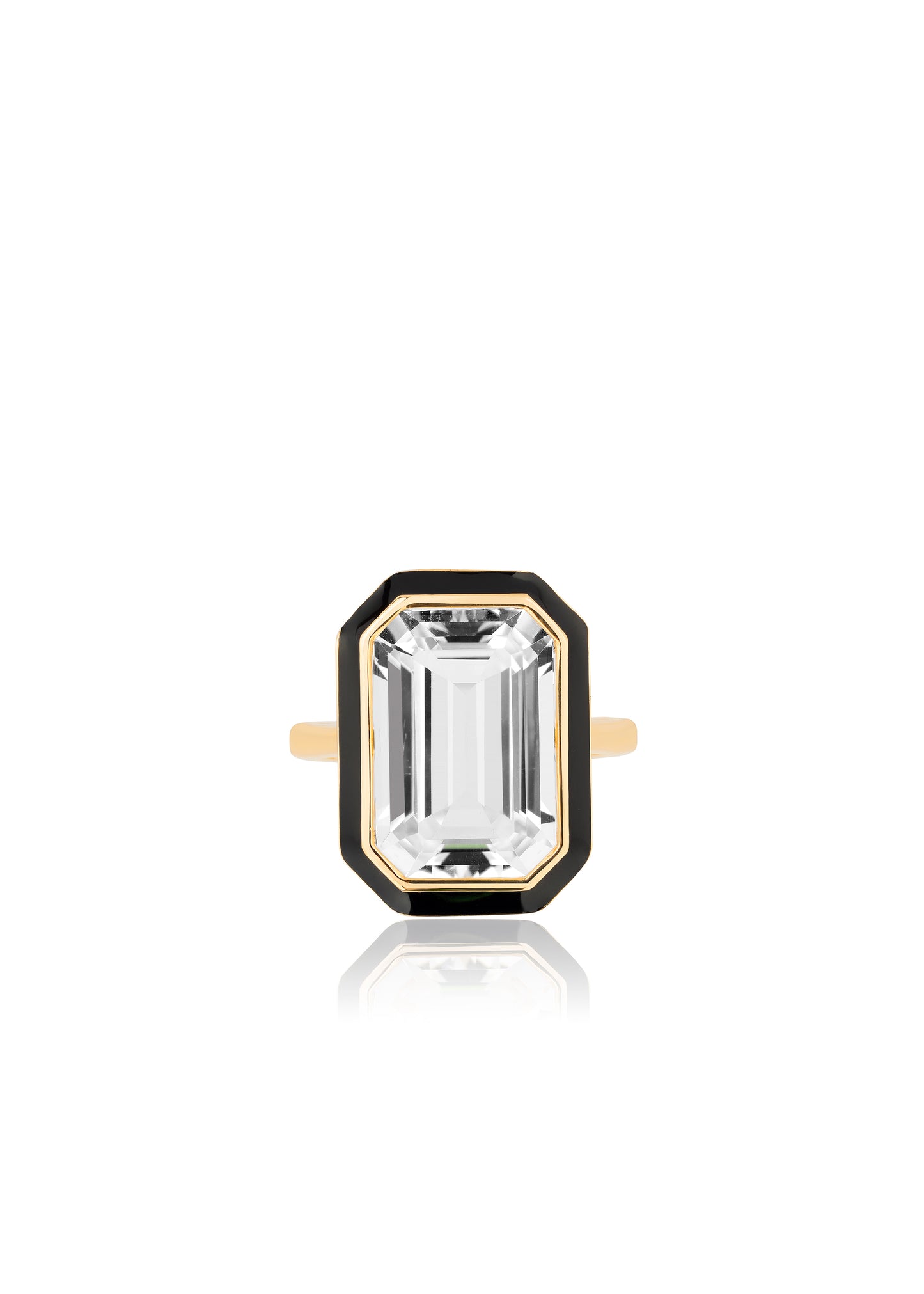 Rock Crystal with Black