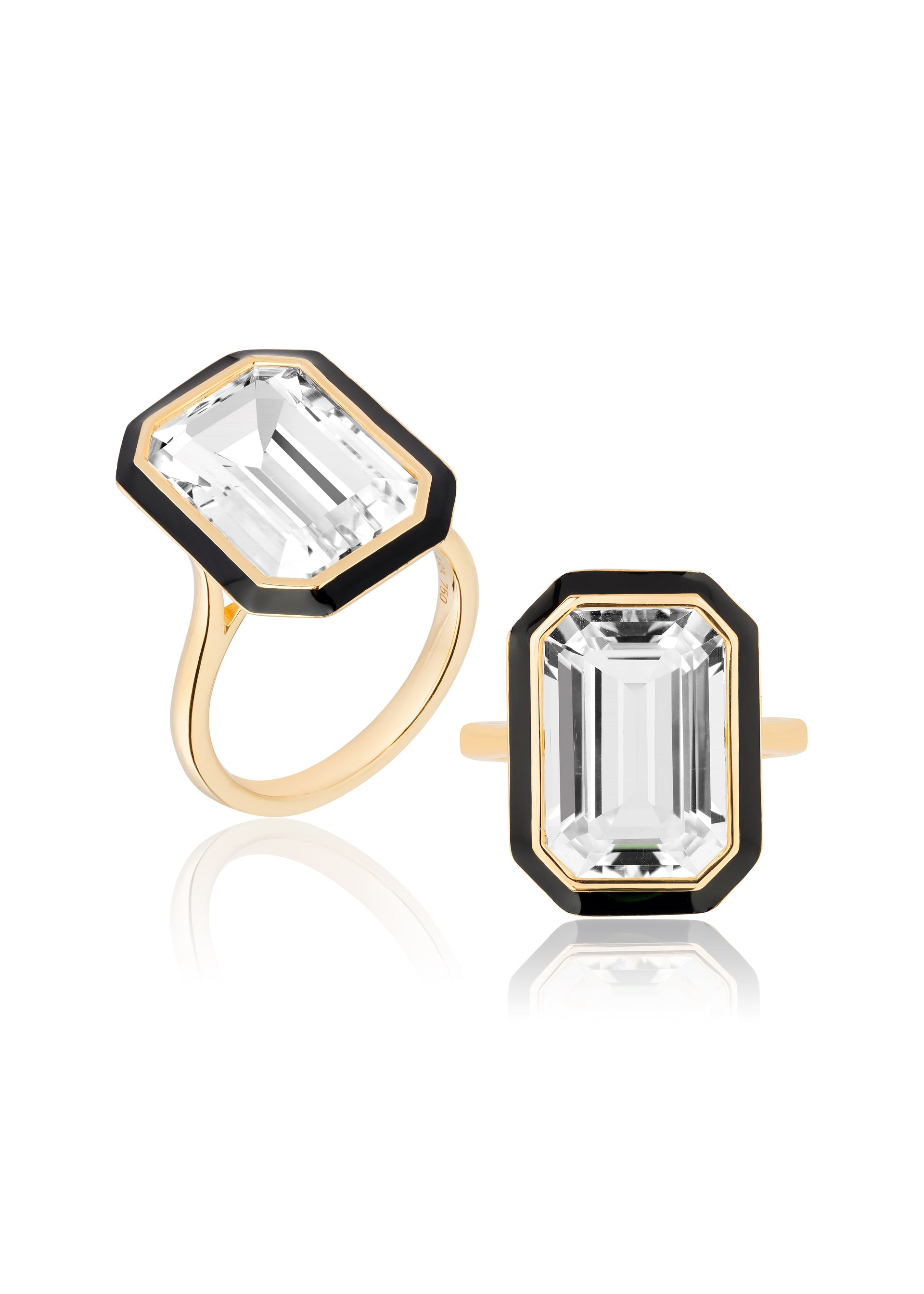 Rock Crystal with Black