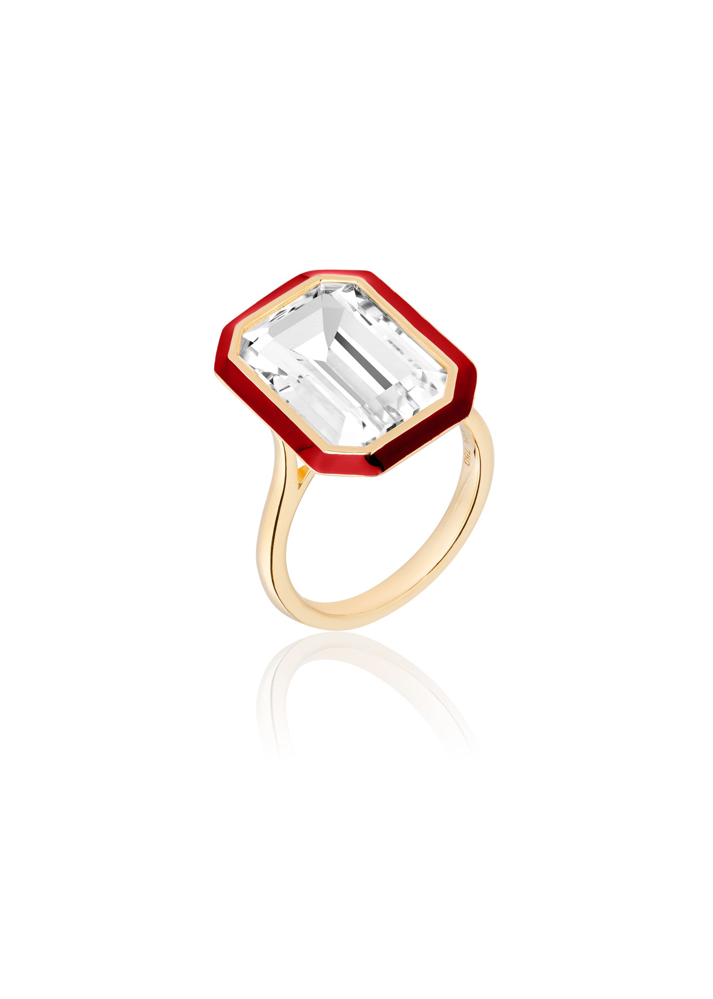 Rock Crystal with Red