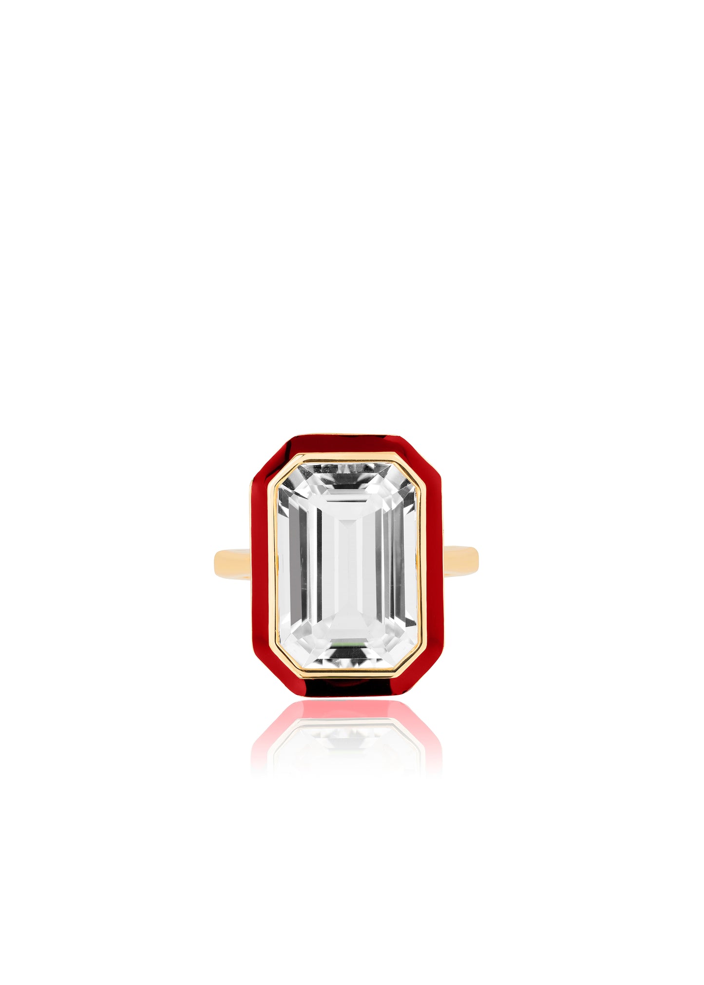 Rock Crystal with Red