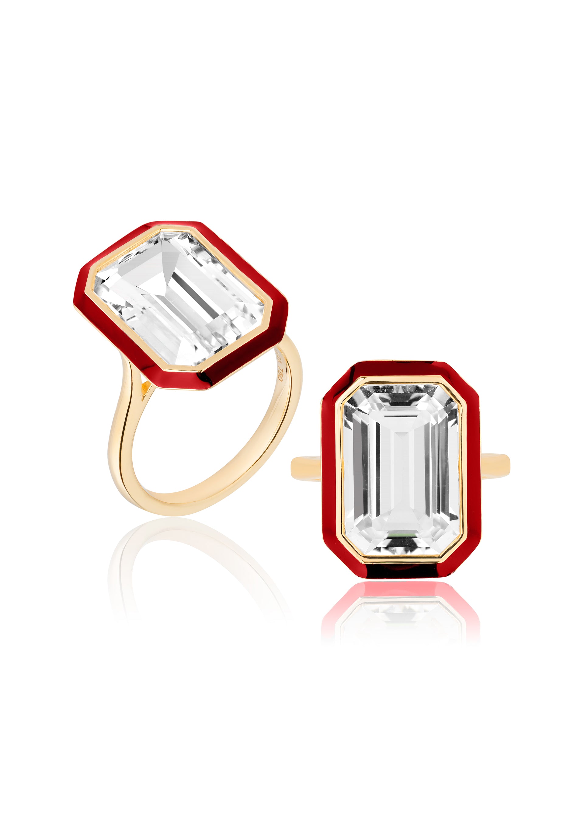 Rock Crystal with Red