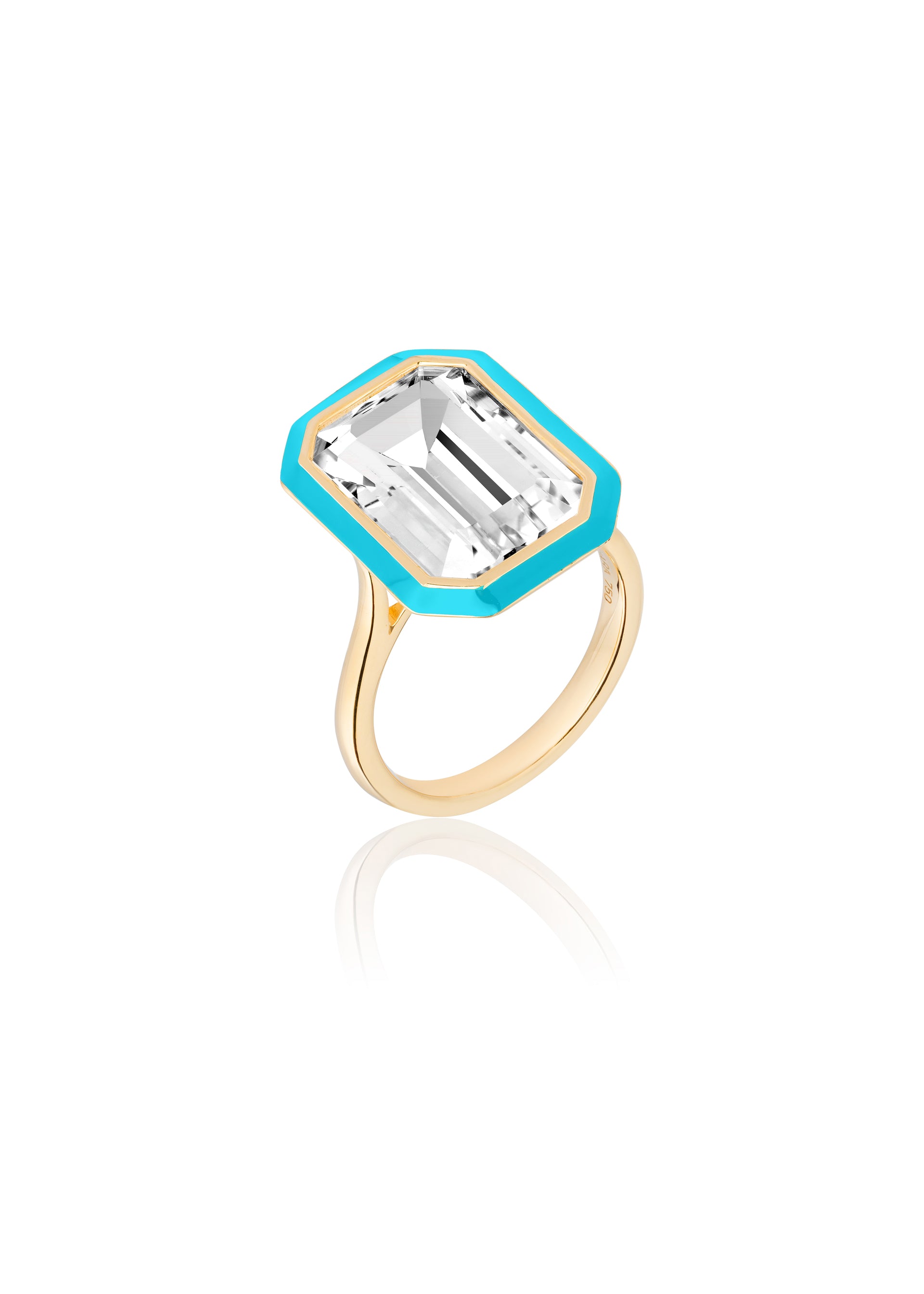 Rock Crystal with Turquoise