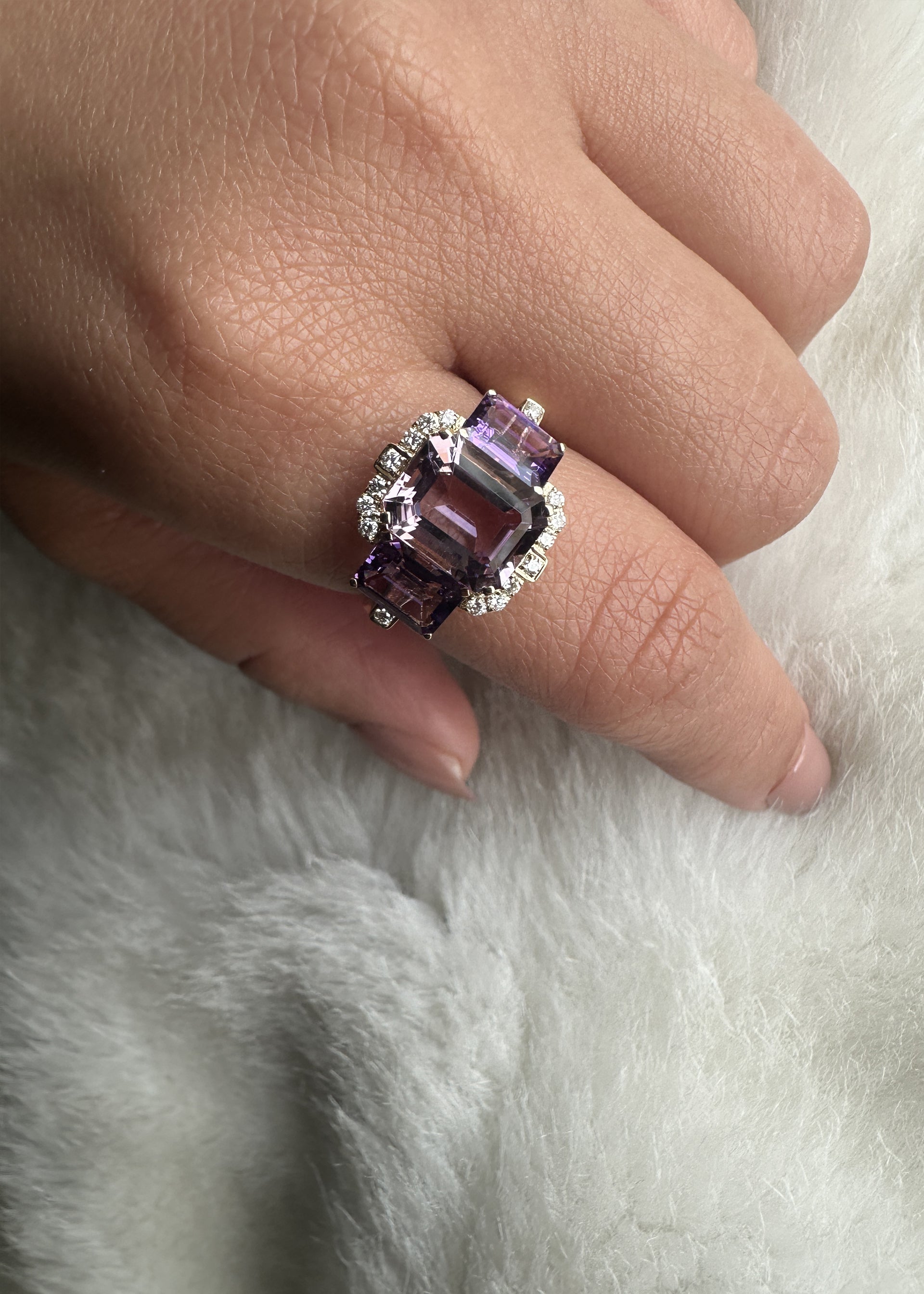 Amethyst with Lavender Amethyst