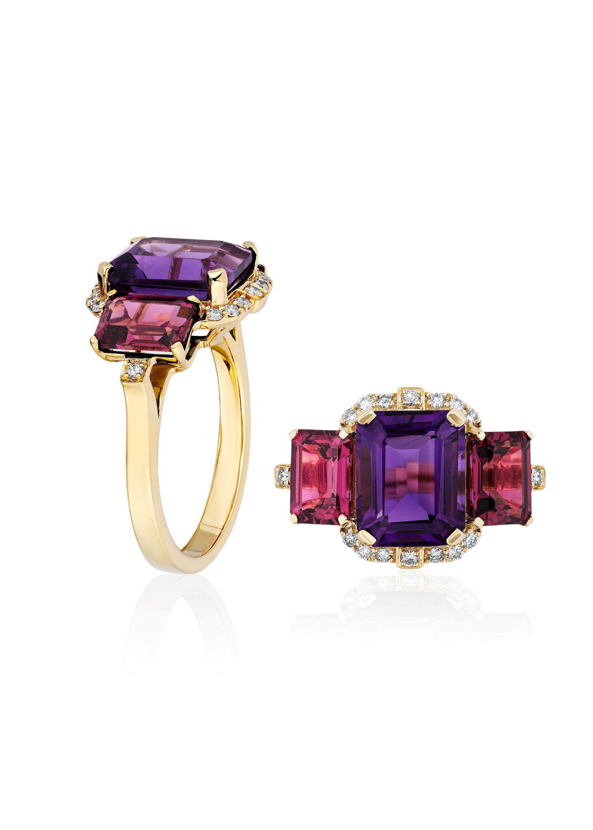 Amethyst with Garnet