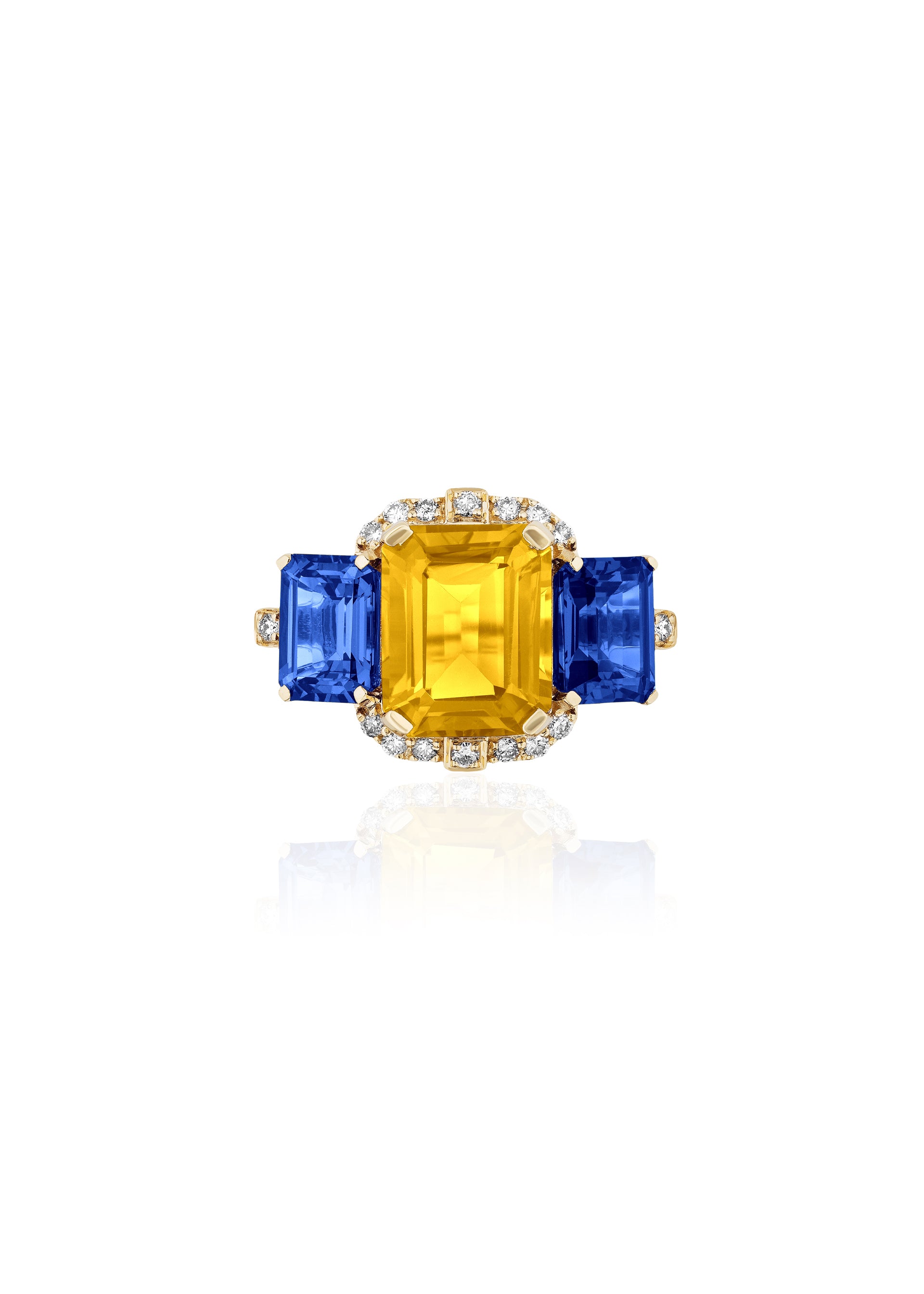 Citrine with Iolite