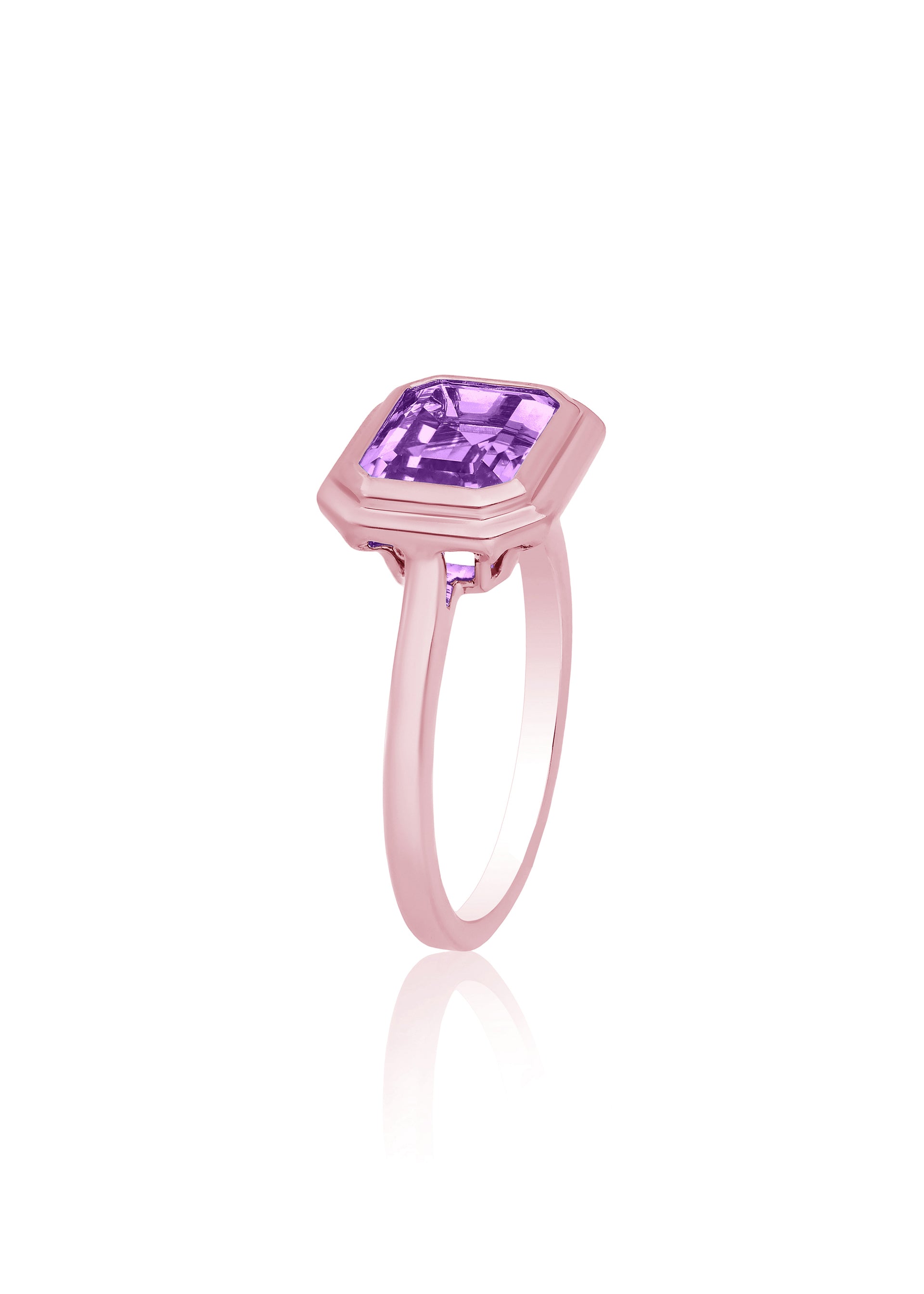 Rose gold-Lavender Amethyst