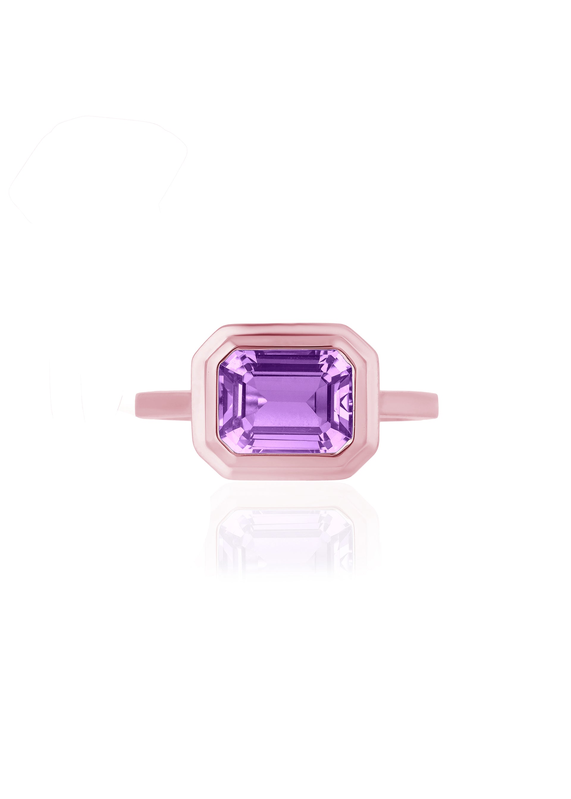 Rose gold-Lavender Amethyst
