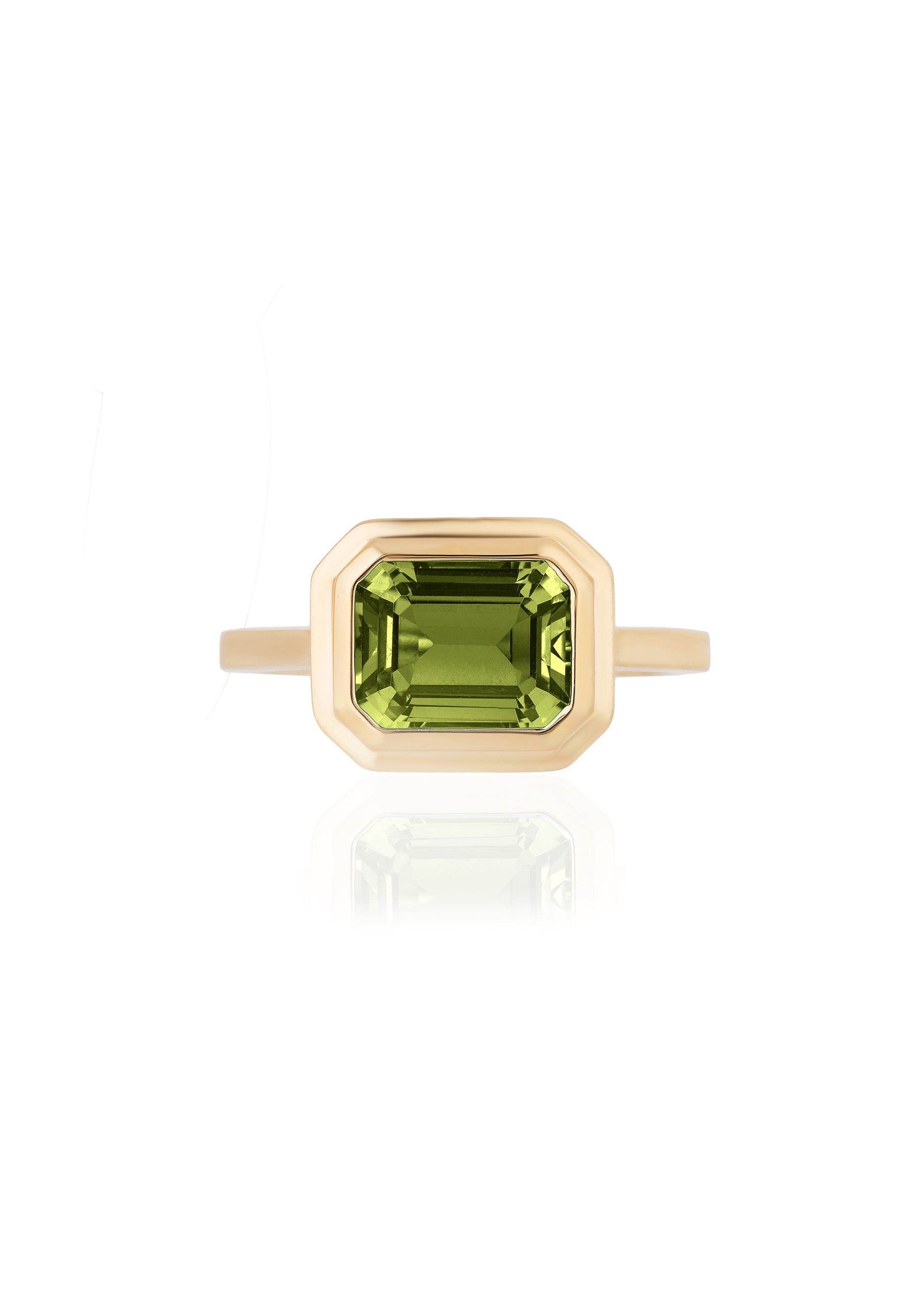 Yellow gold-Peridot