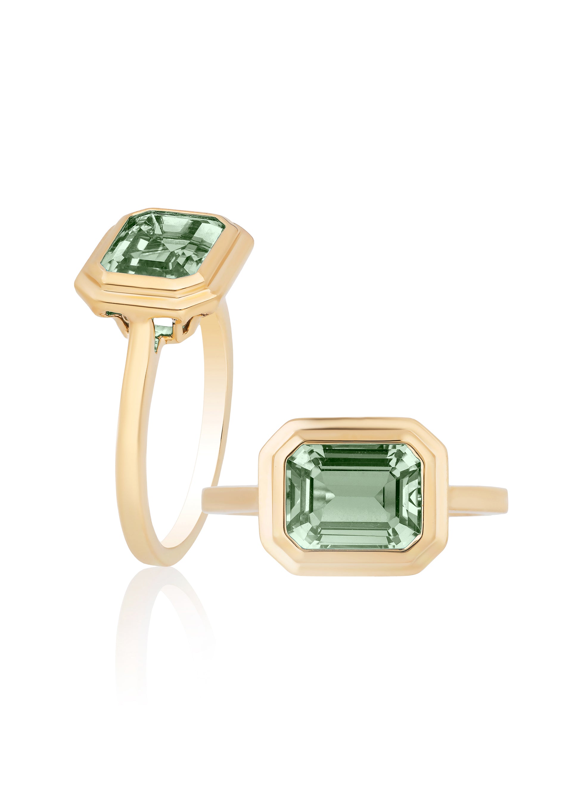 Yellow gold-Prasiolite