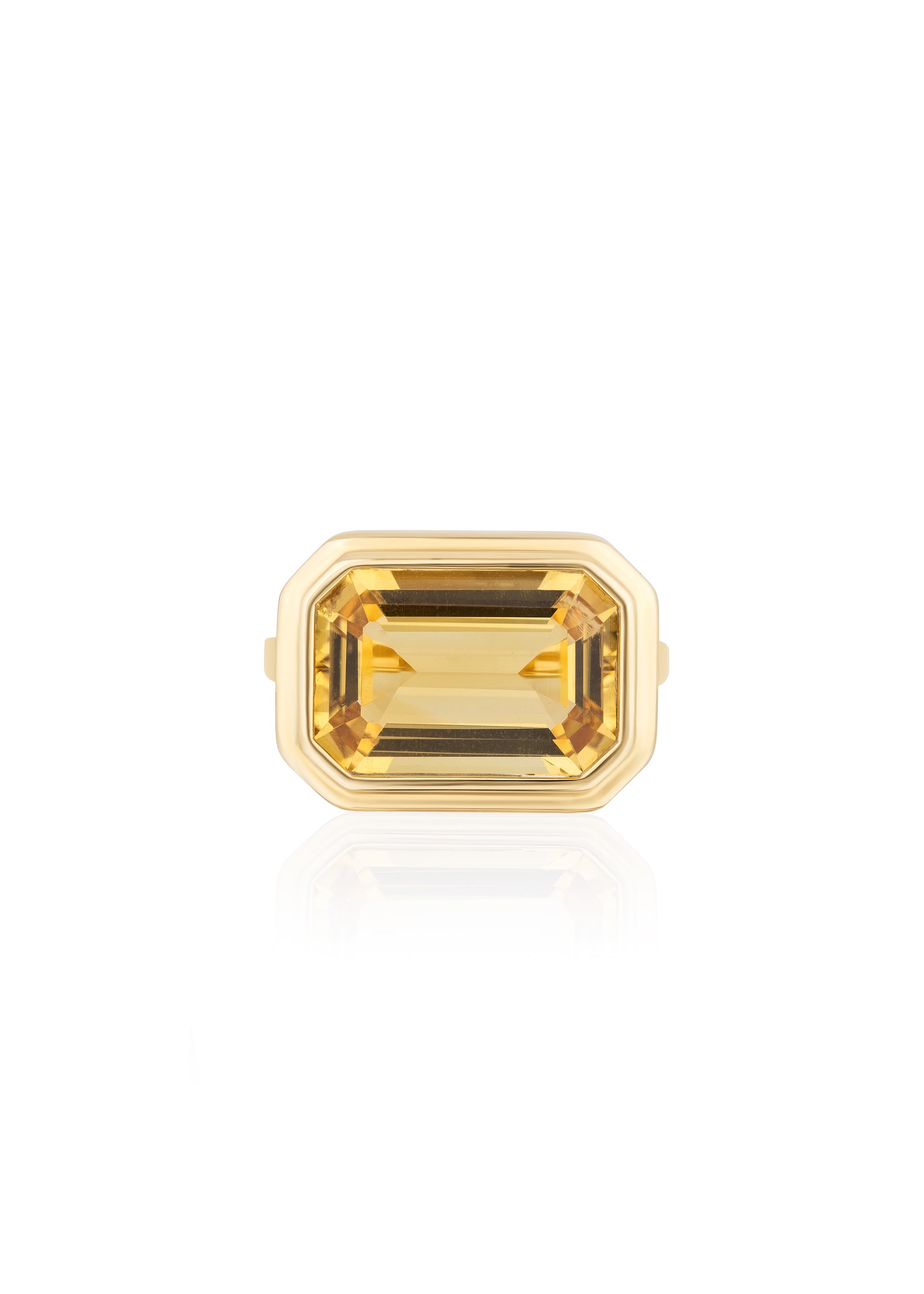 Yellow gold-Citrine