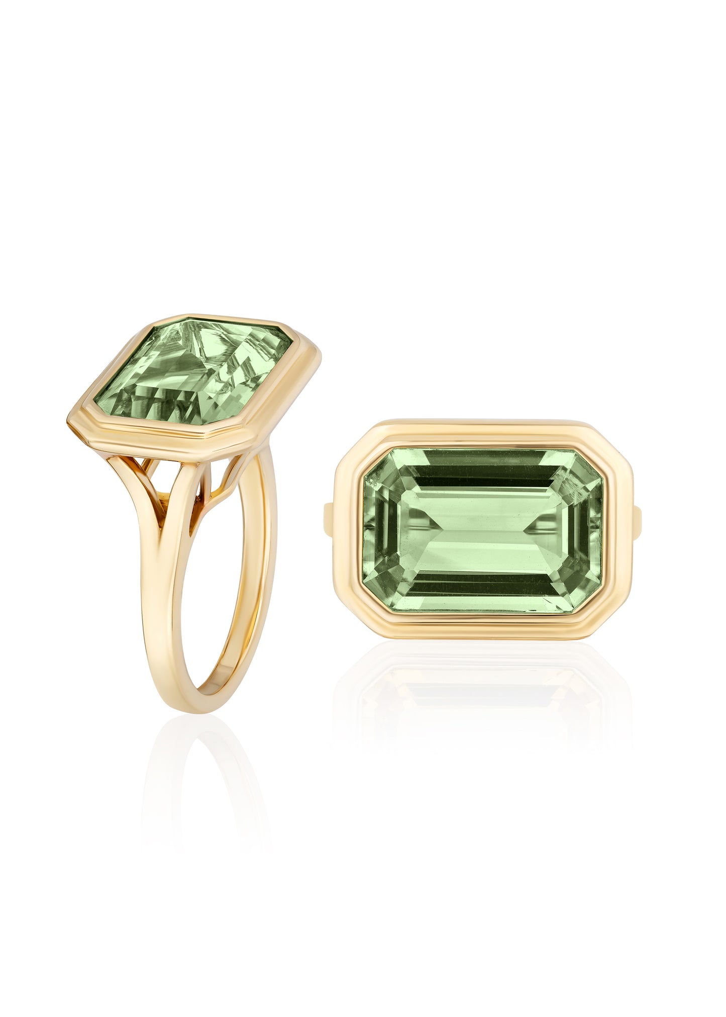Yellow gold-Prasiolite
