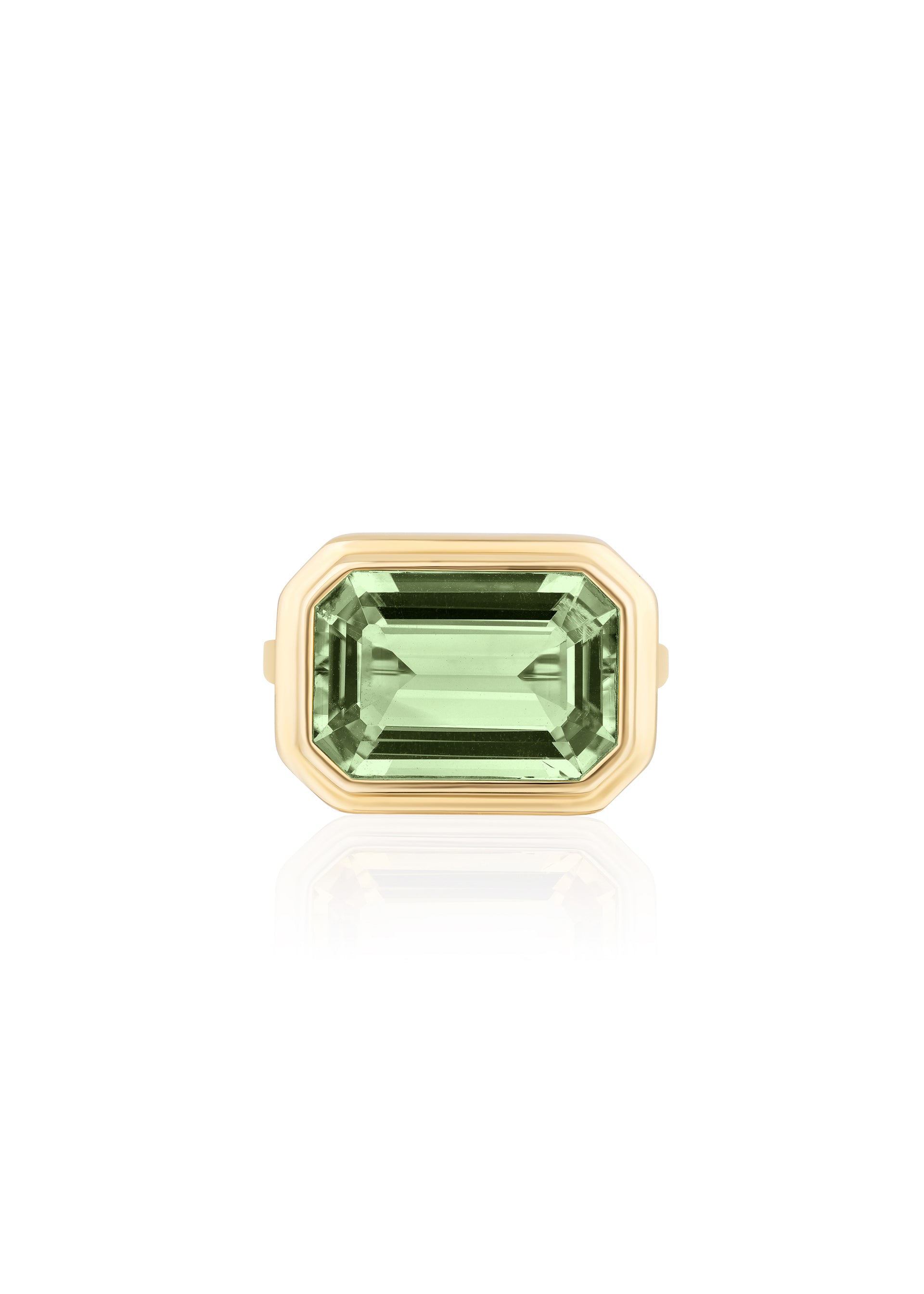 Yellow gold-Prasiolite