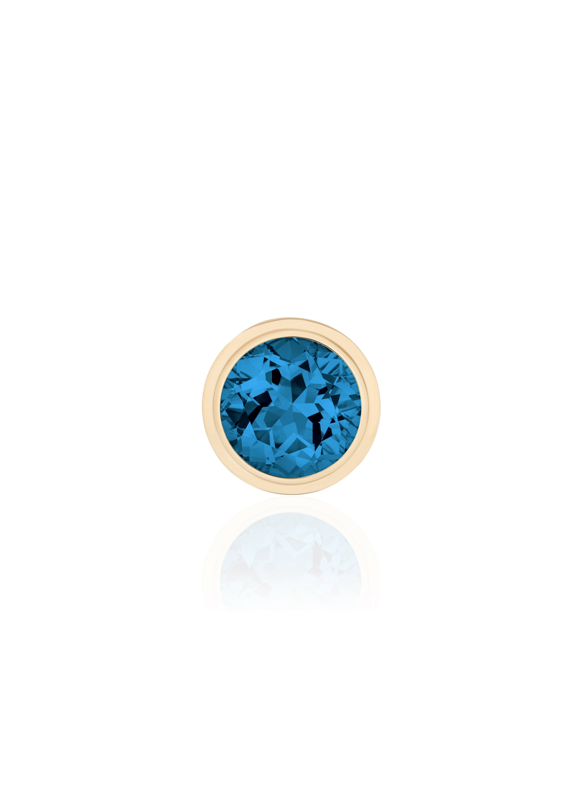 Yellow gold-London Blue Topaz