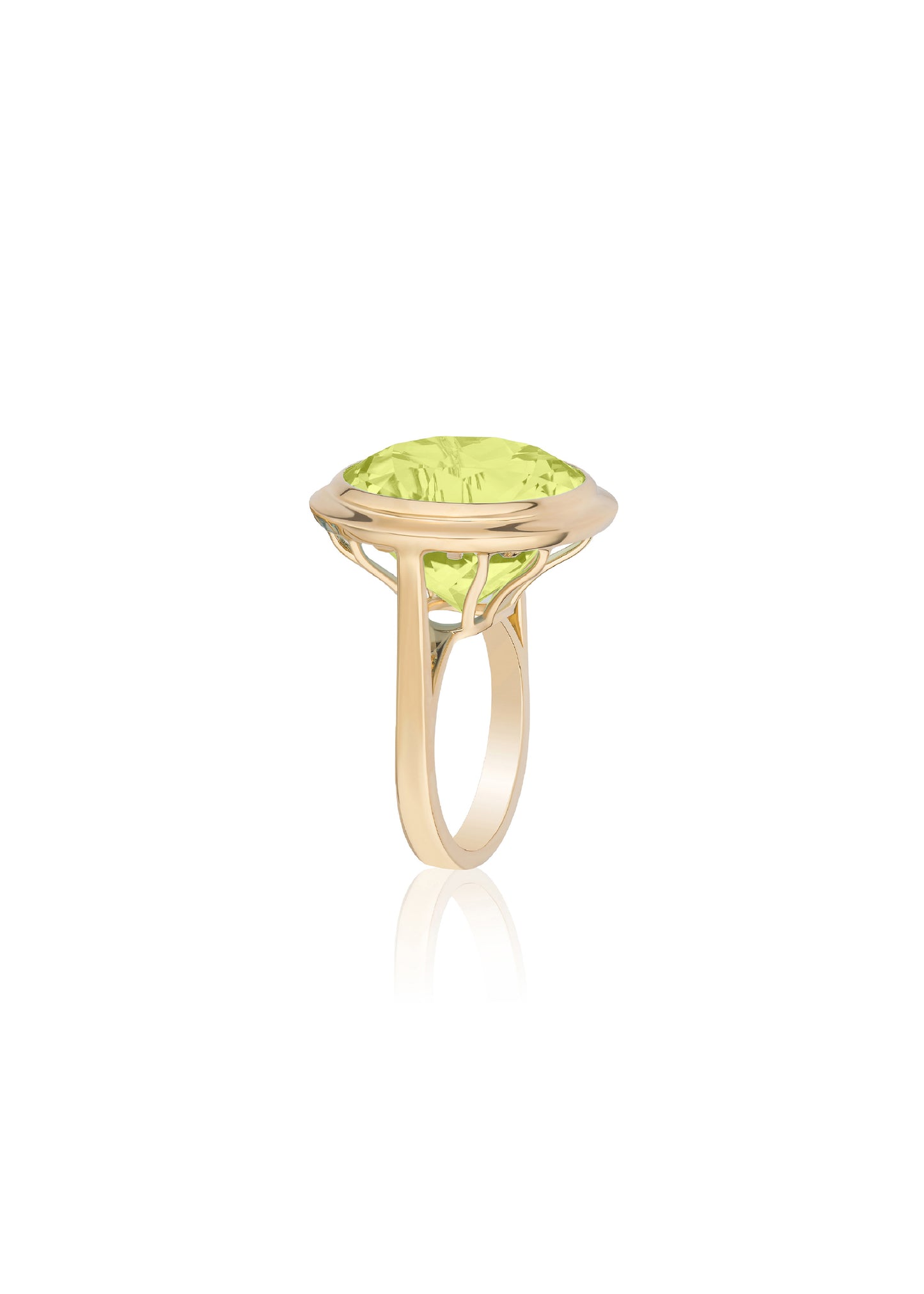 Yellow gold-Lemon Quartz
