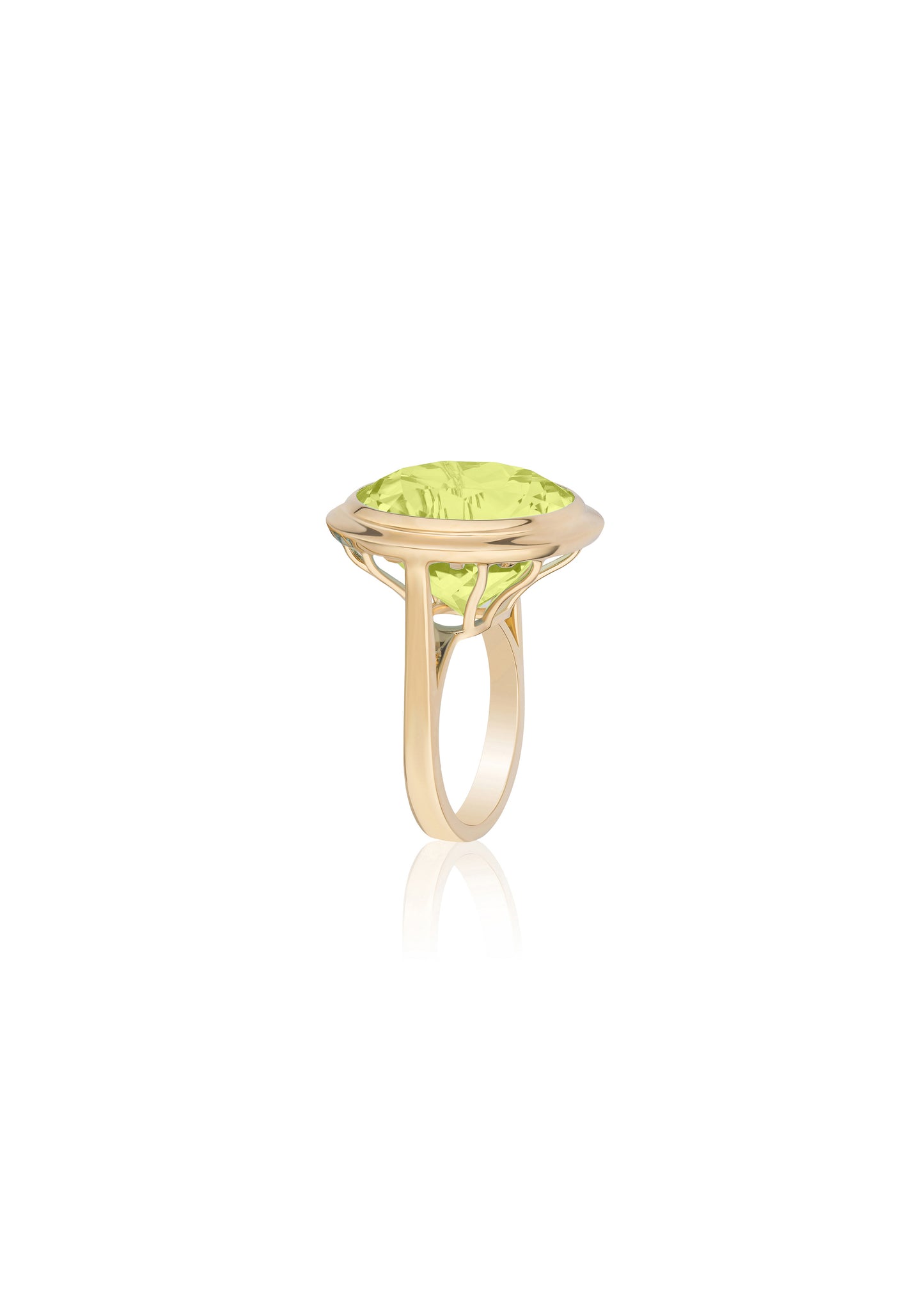 Yellow gold-Lemon Quartz
