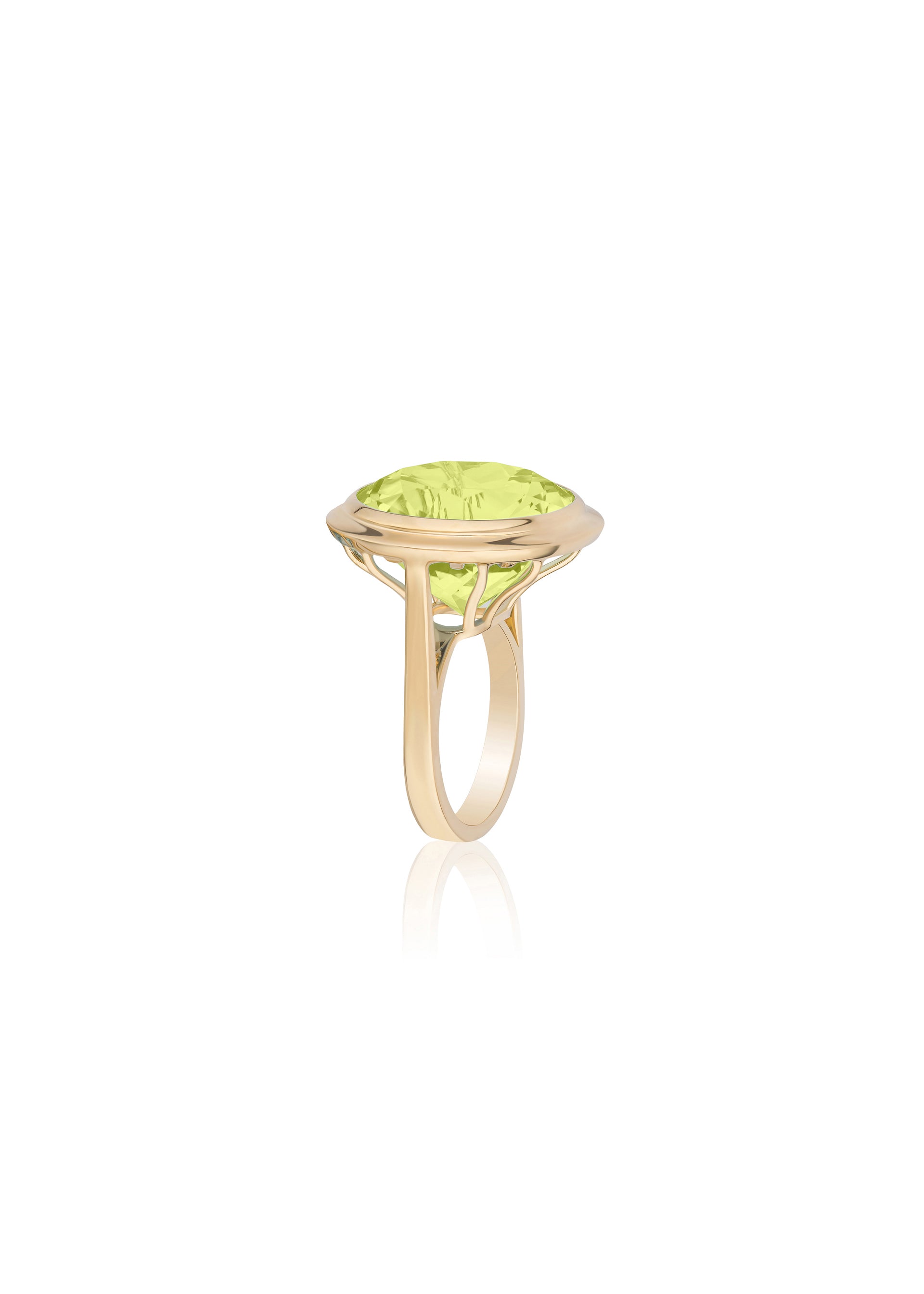 Yellow gold-Lemon Quartz