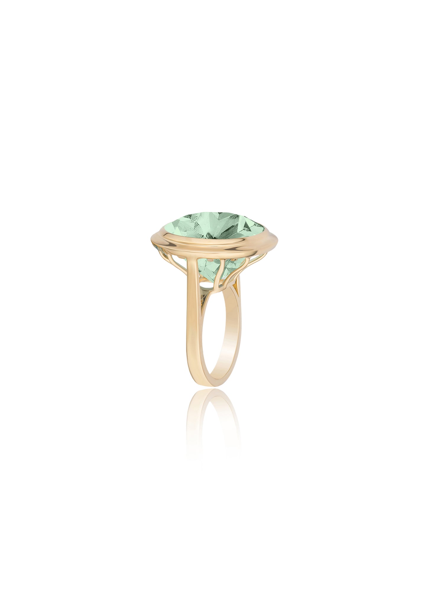 Yellow gold-Prasiolite